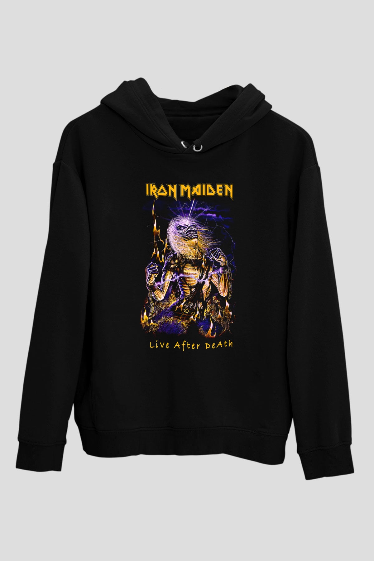 Iron Maiden Siyah Unisex Hoodie