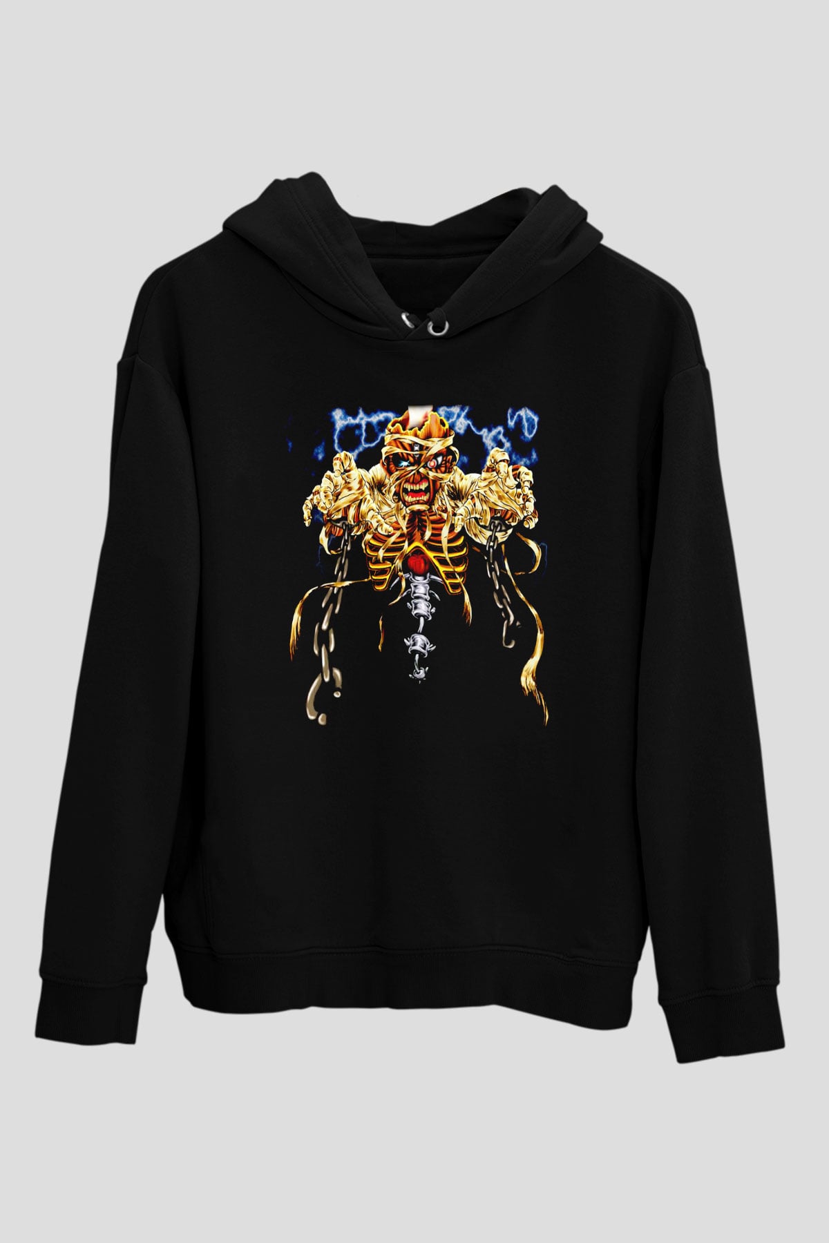 Iron Maiden Siyah Unisex Kapüşonlu Sweatshirt