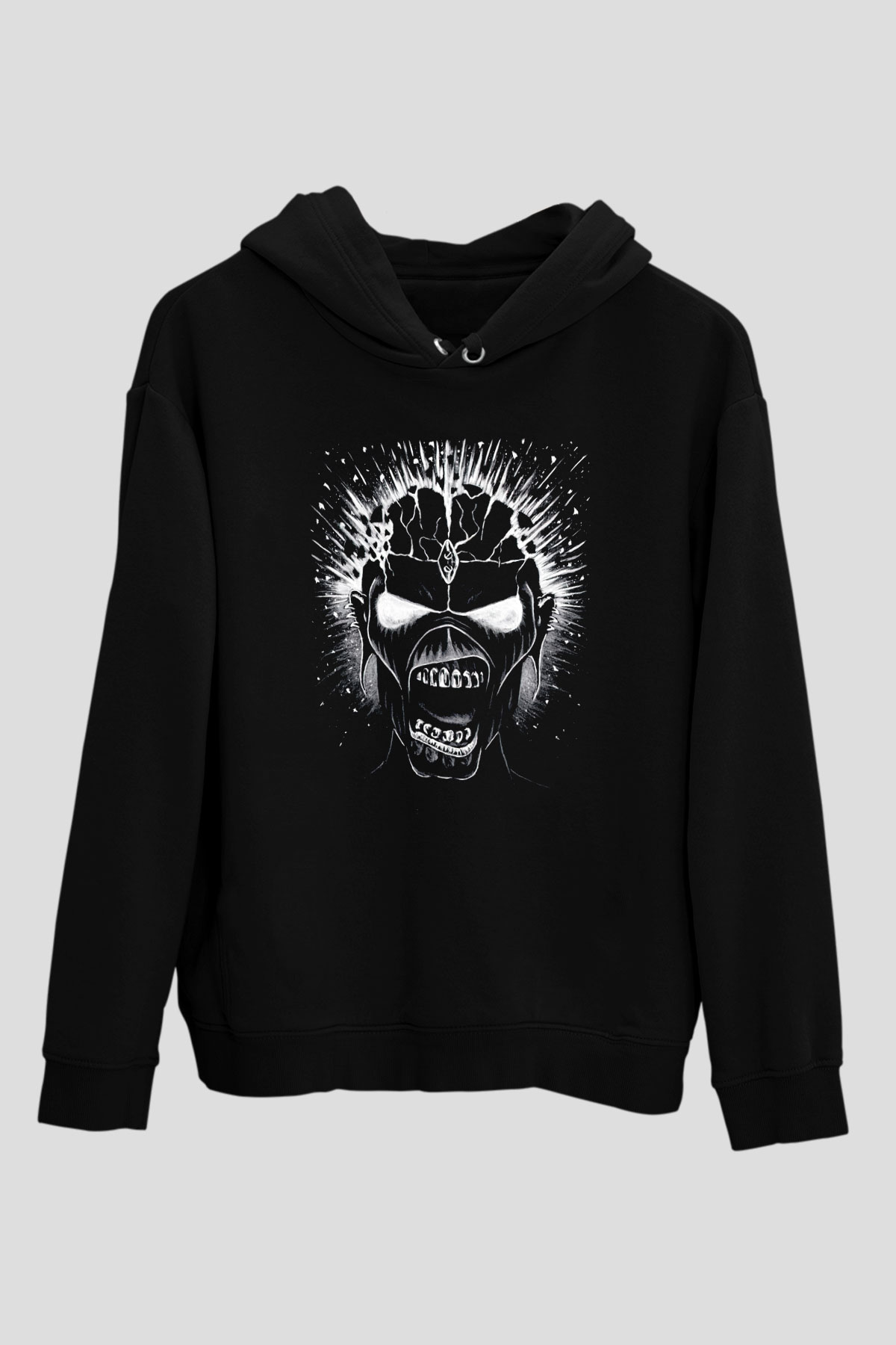 Iron Maiden Siyah Unisex Kapüşonlu Sweatshirt