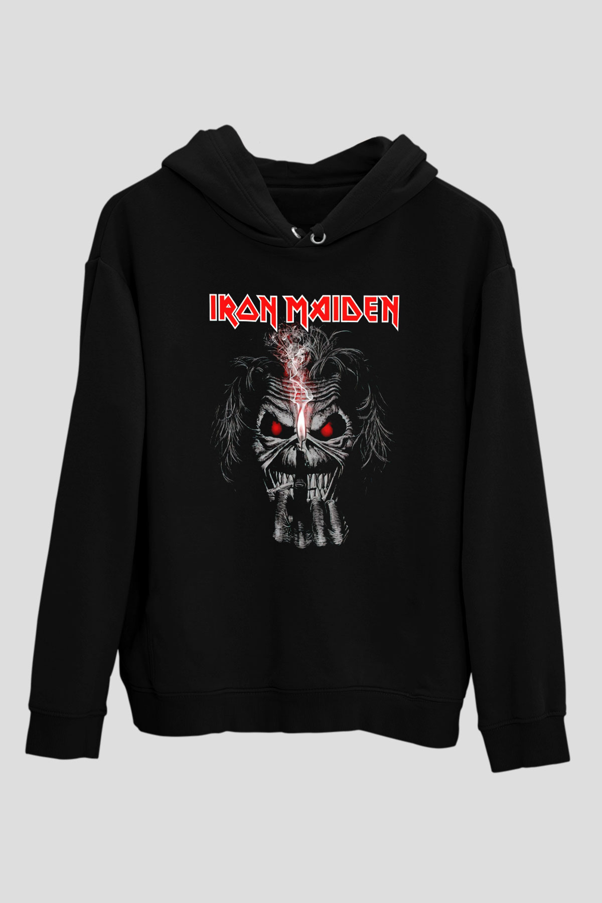 Iron Maiden Siyah Unisex Kapüşonlu Sweatshirt