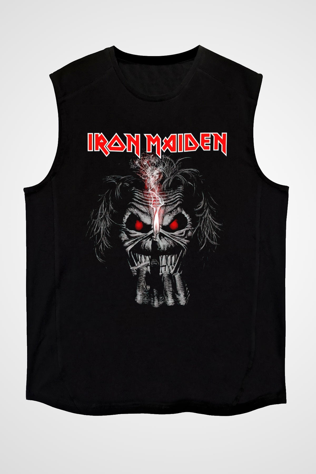 Iron Maiden Siyah Unisex Kolsuz Tişört