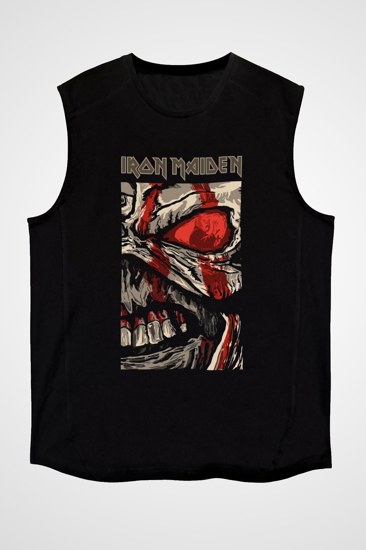 Iron Maiden Siyah Unisex Kolsuz Tişört