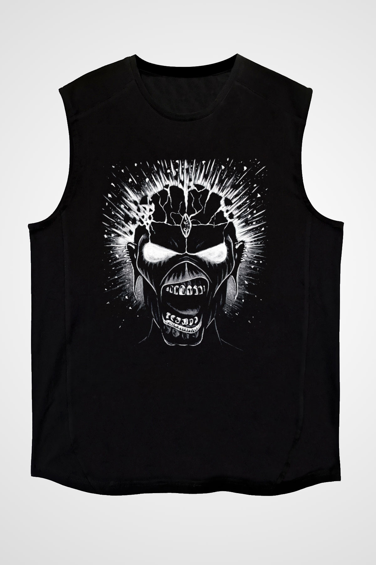 Iron Maiden Siyah Unisex Kolsuz Tişört