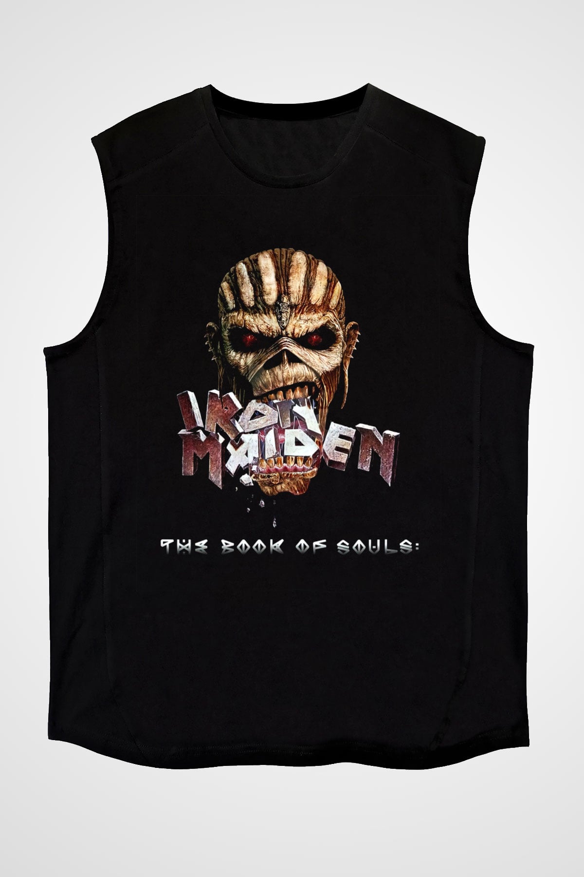 Iron Maiden Siyah Unisex Kolsuz Tişört
