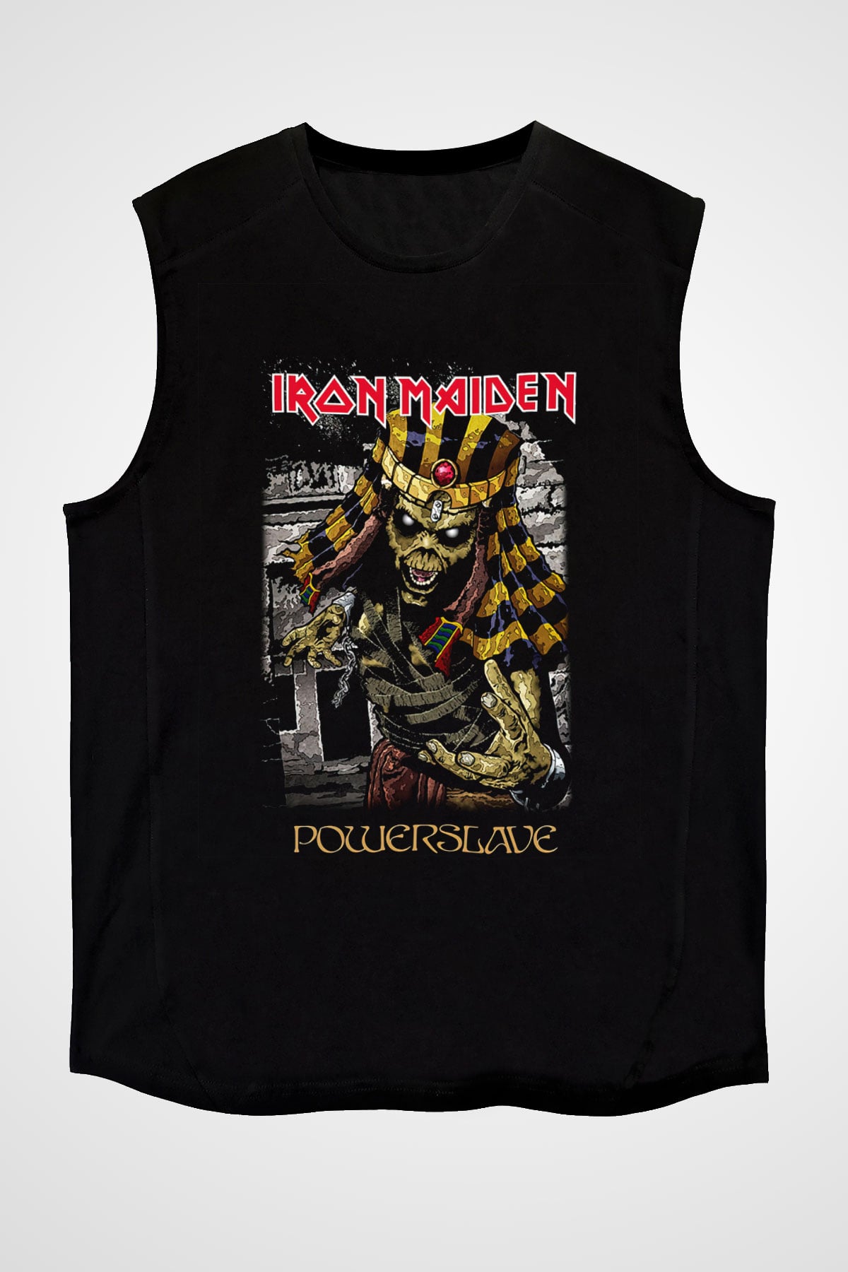 Iron Maiden Siyah Unisex Kolsuz Tişört