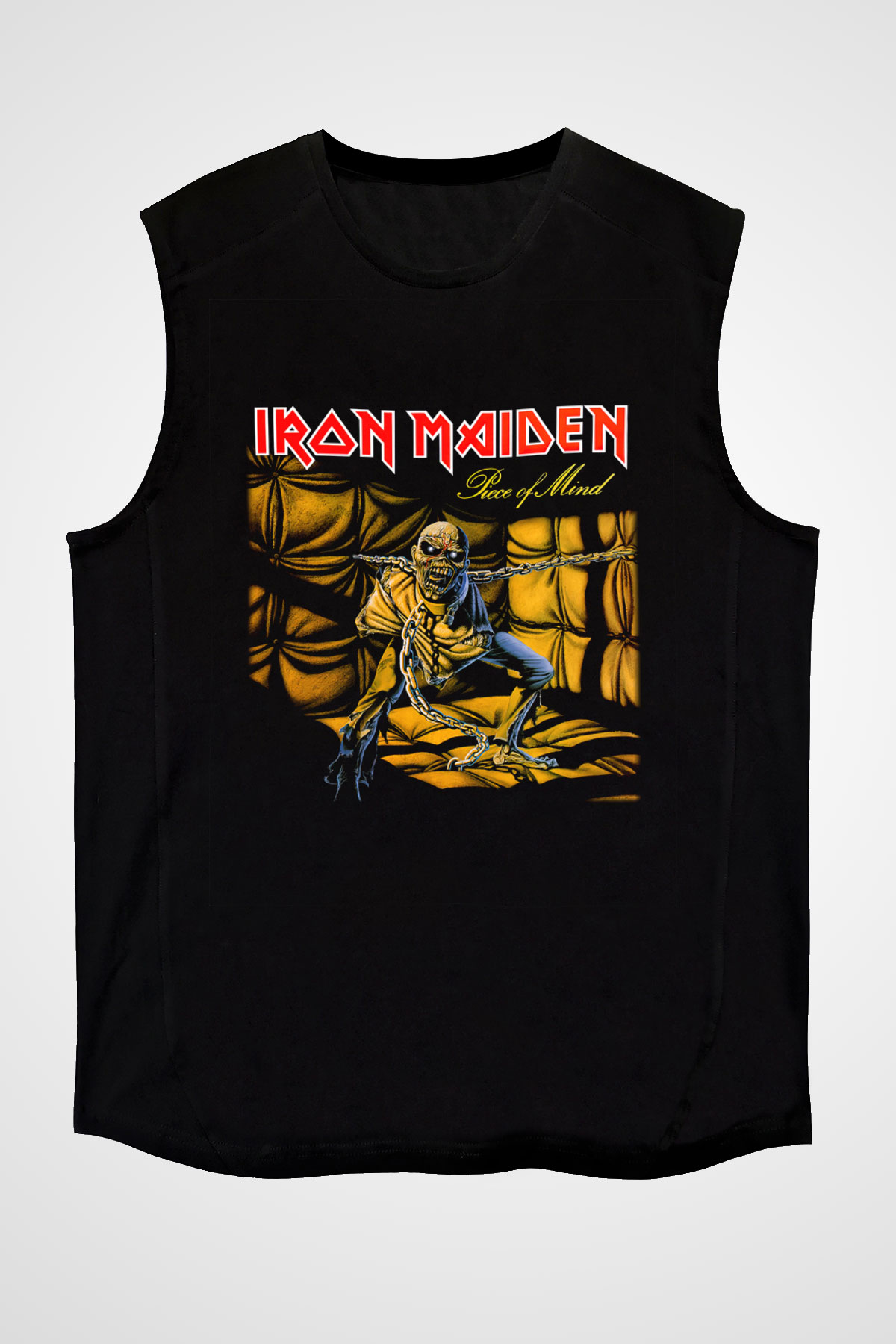 Iron Maiden Siyah Unisex Kolsuz Tişört