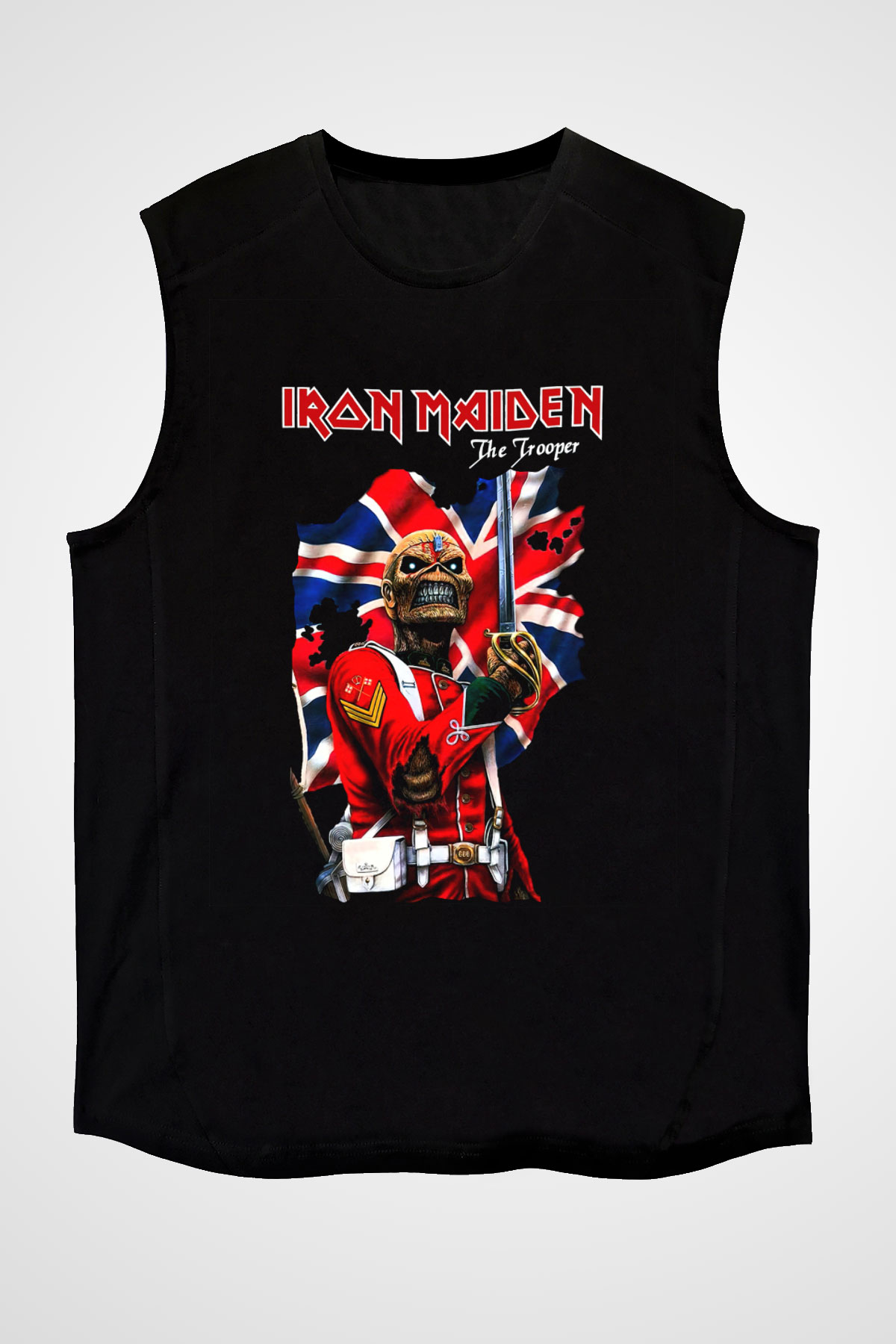 Iron Maiden Siyah Unisex Kolsuz Tişört