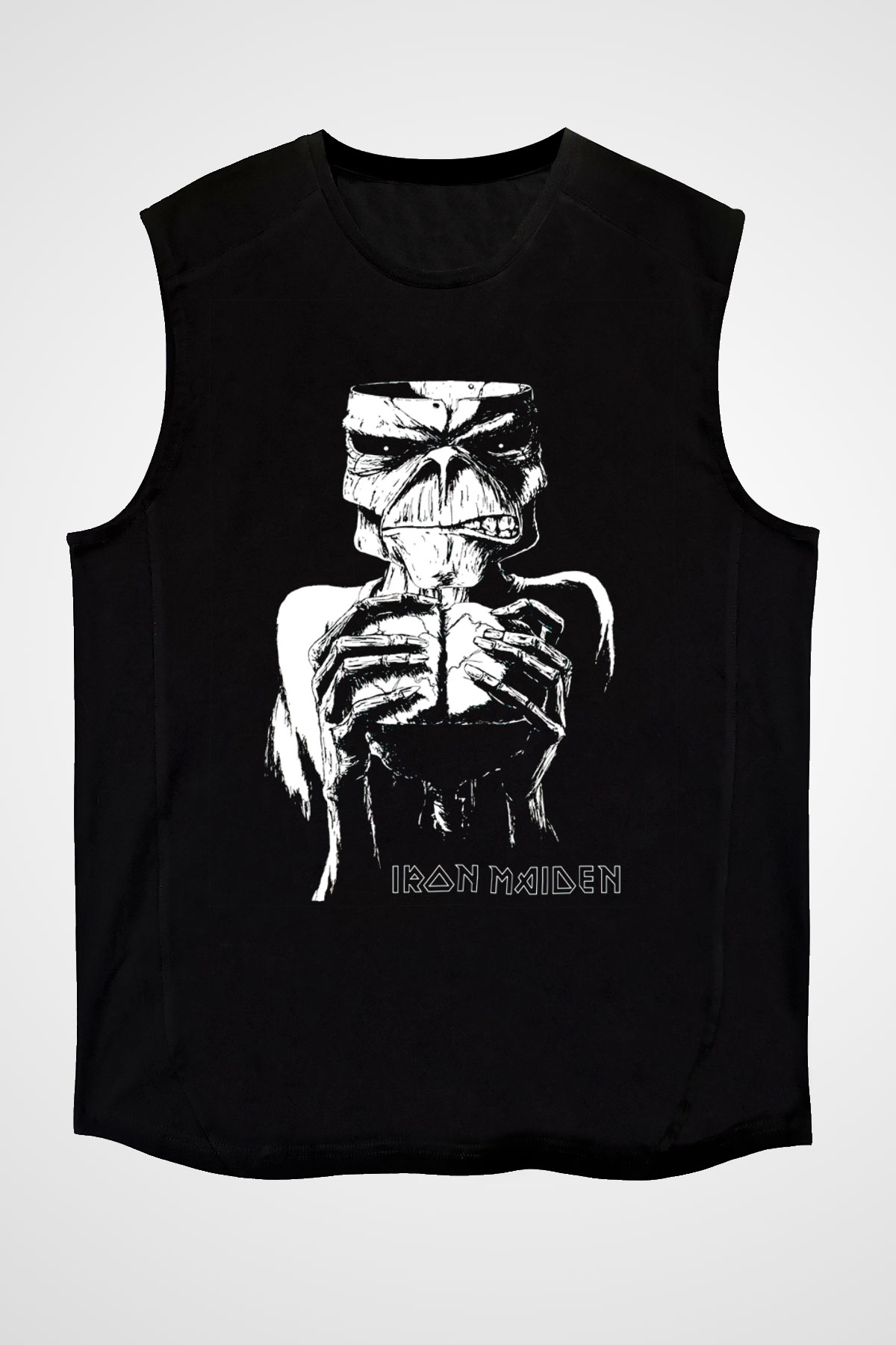 Iron Maiden Siyah Unisex Kolsuz Tişört