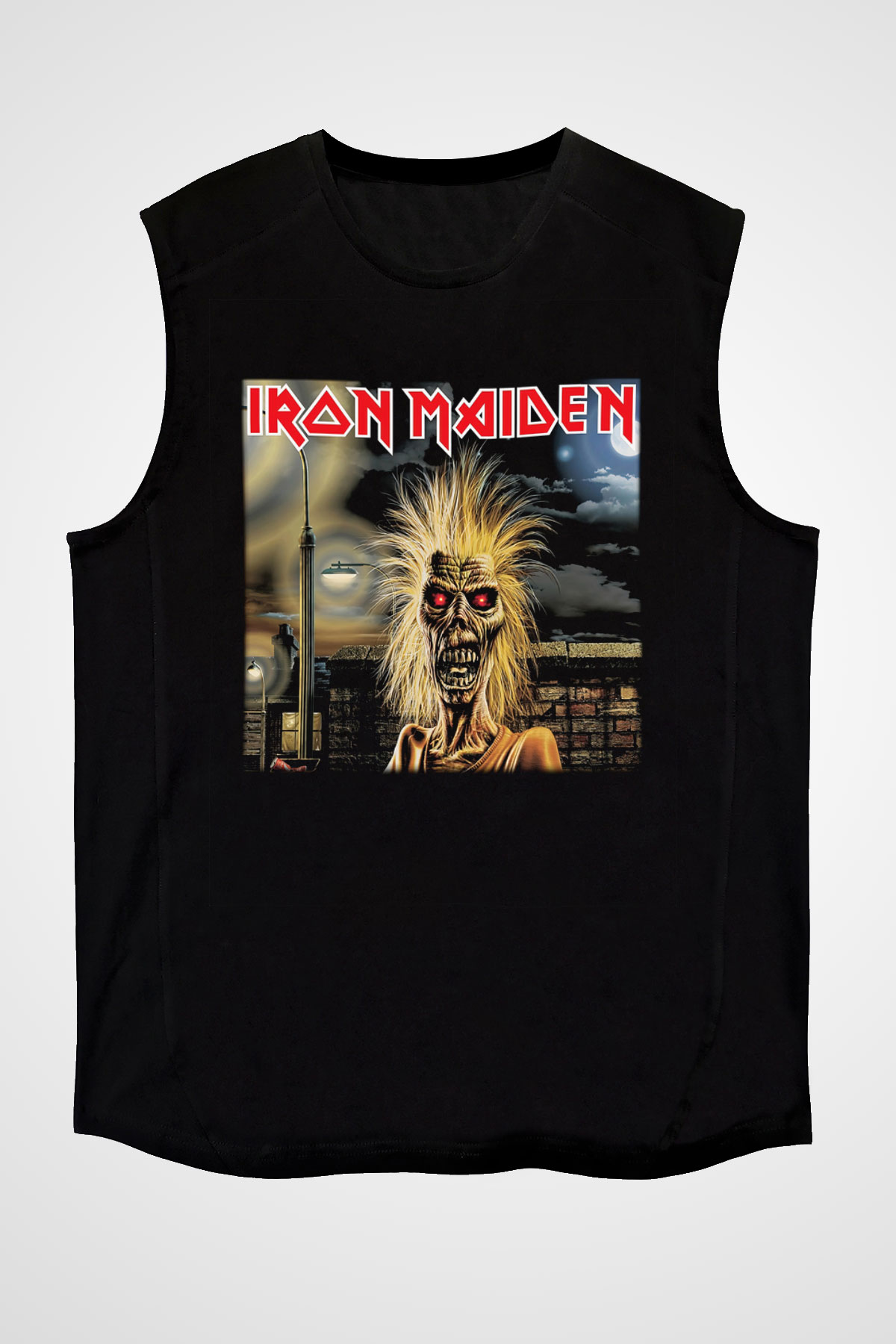 Iron Maiden Siyah Unisex Kolsuz Tişört