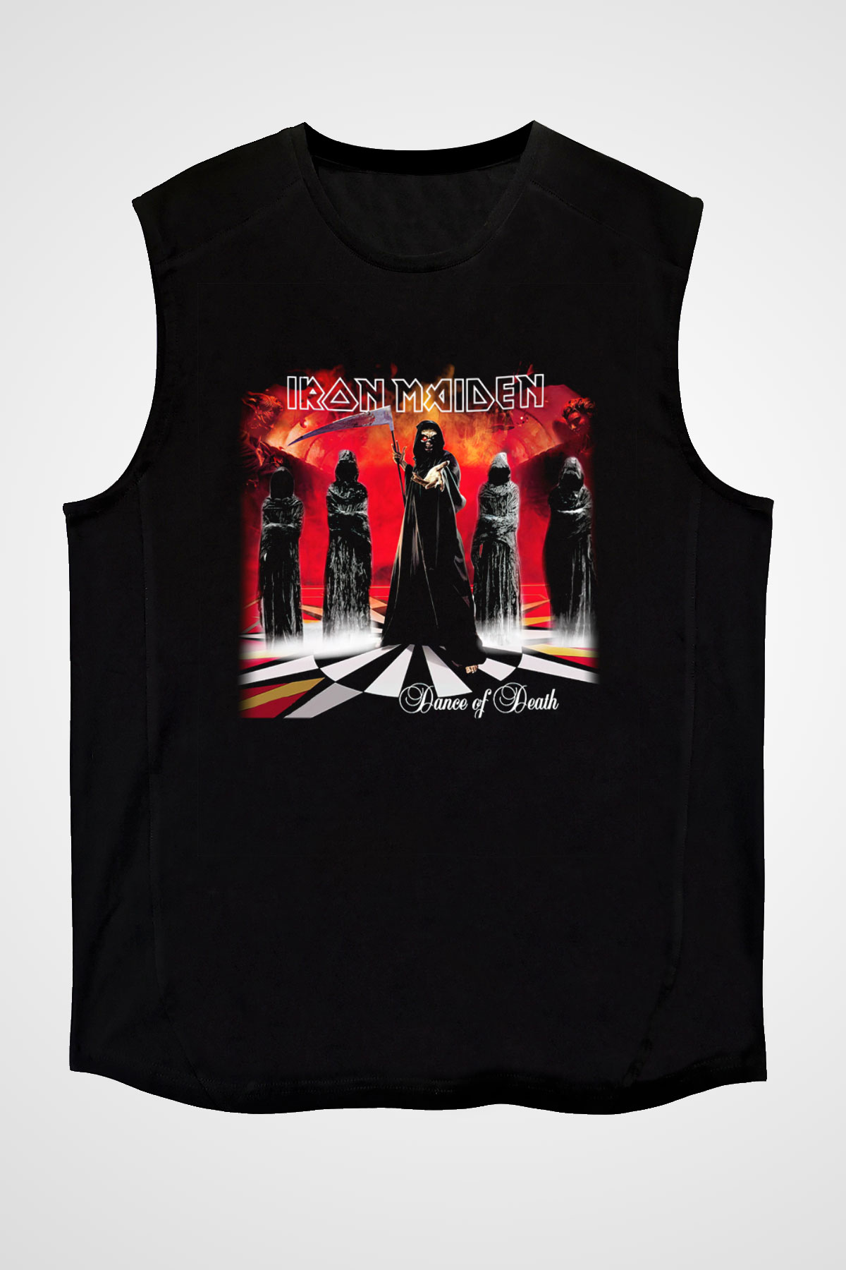 Iron Maiden Siyah Unisex Kolsuz Tişört