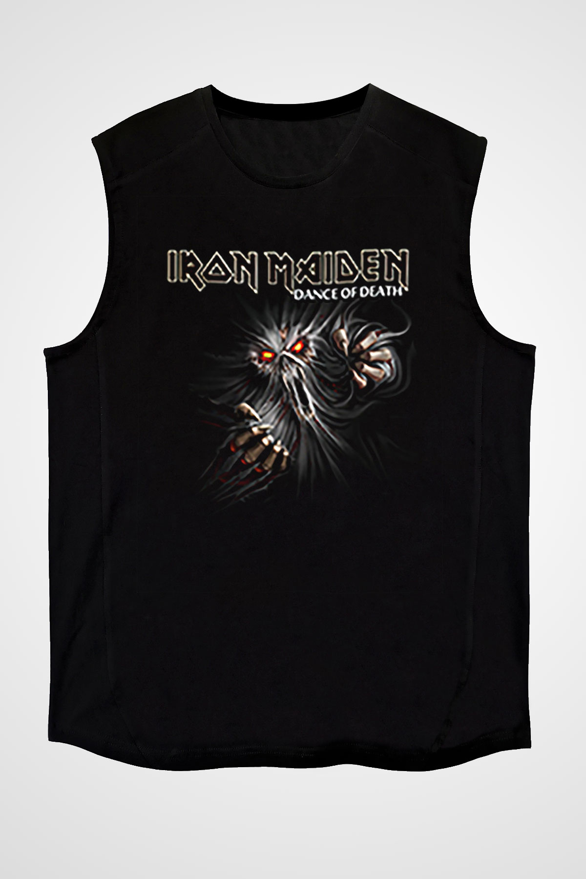 Iron Maiden Siyah Unisex Kolsuz Tişört