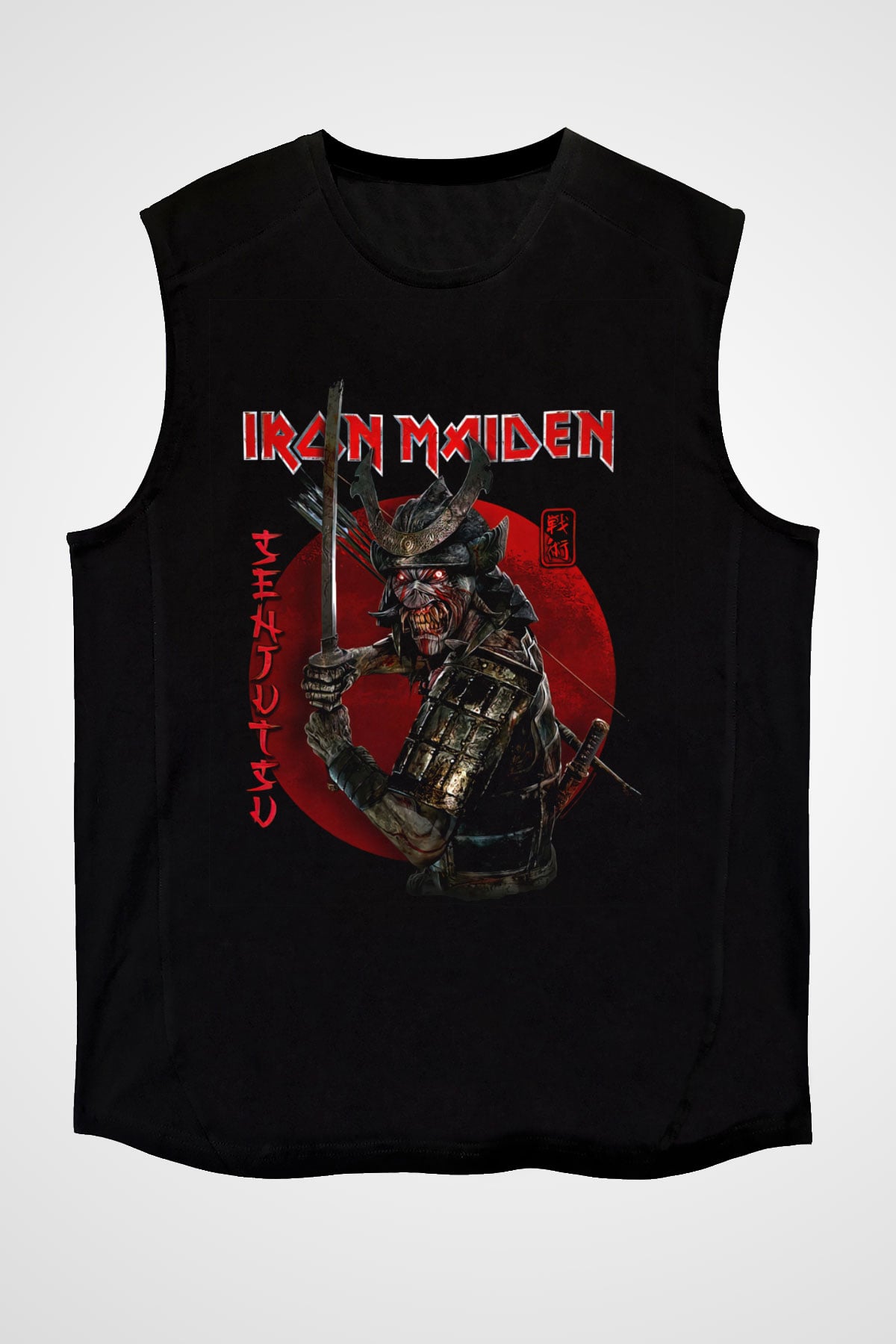 Iron Maiden Siyah Unisex Kolsuz Tişört