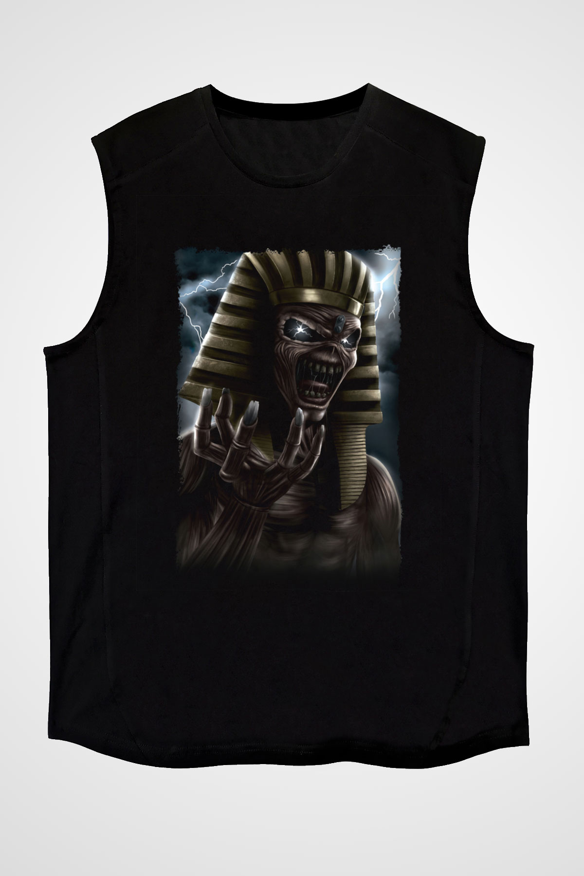 Iron Maiden Siyah Unisex Kolsuz Tişört