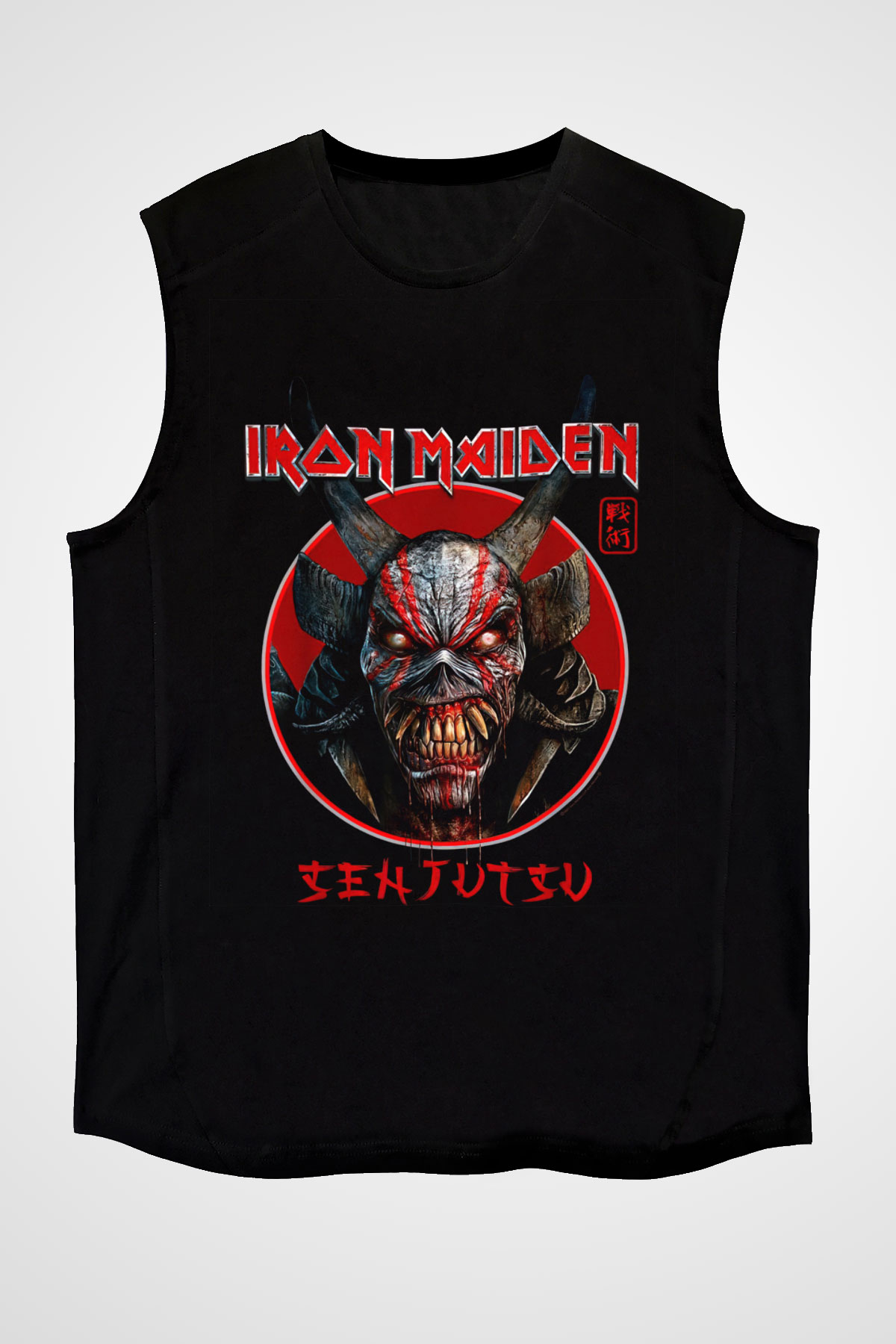 Iron Maiden Siyah Unisex Kolsuz Tişört