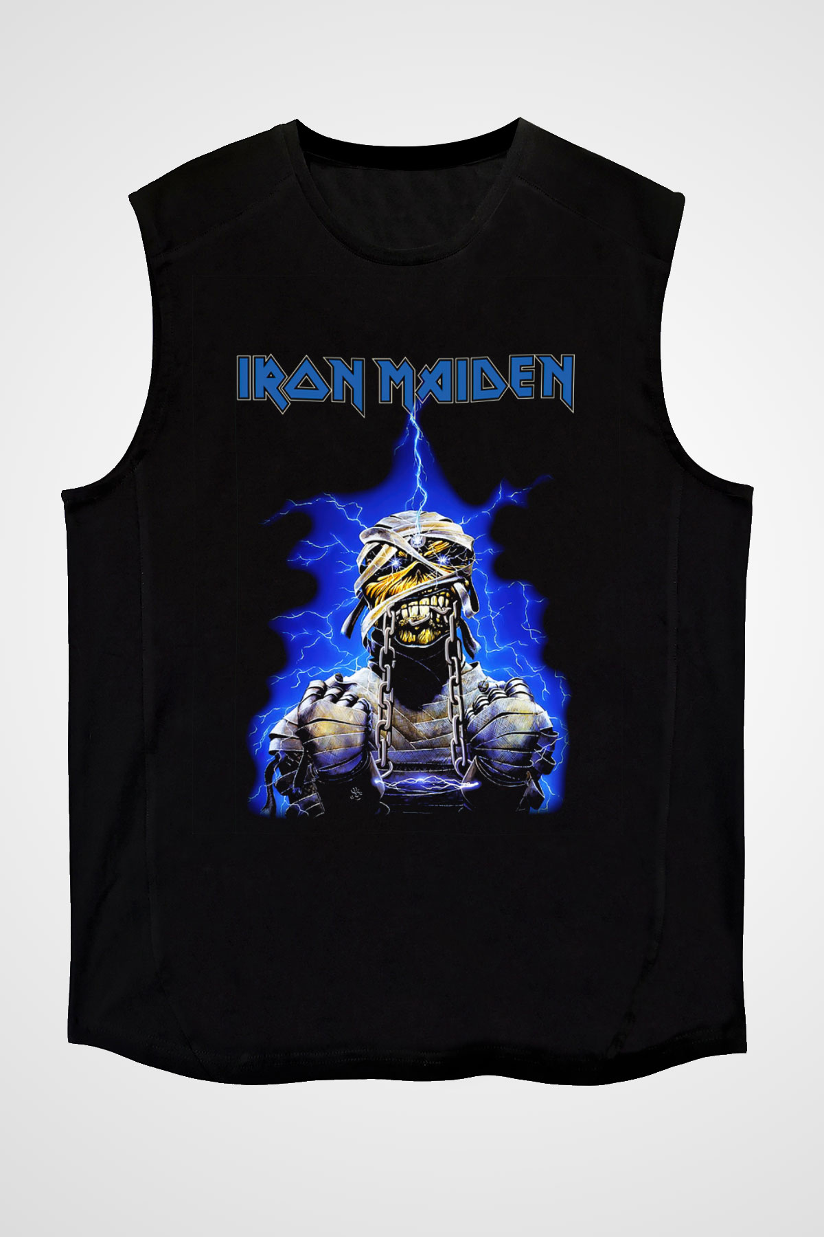 Iron Maiden Siyah Unisex Kolsuz Tişört