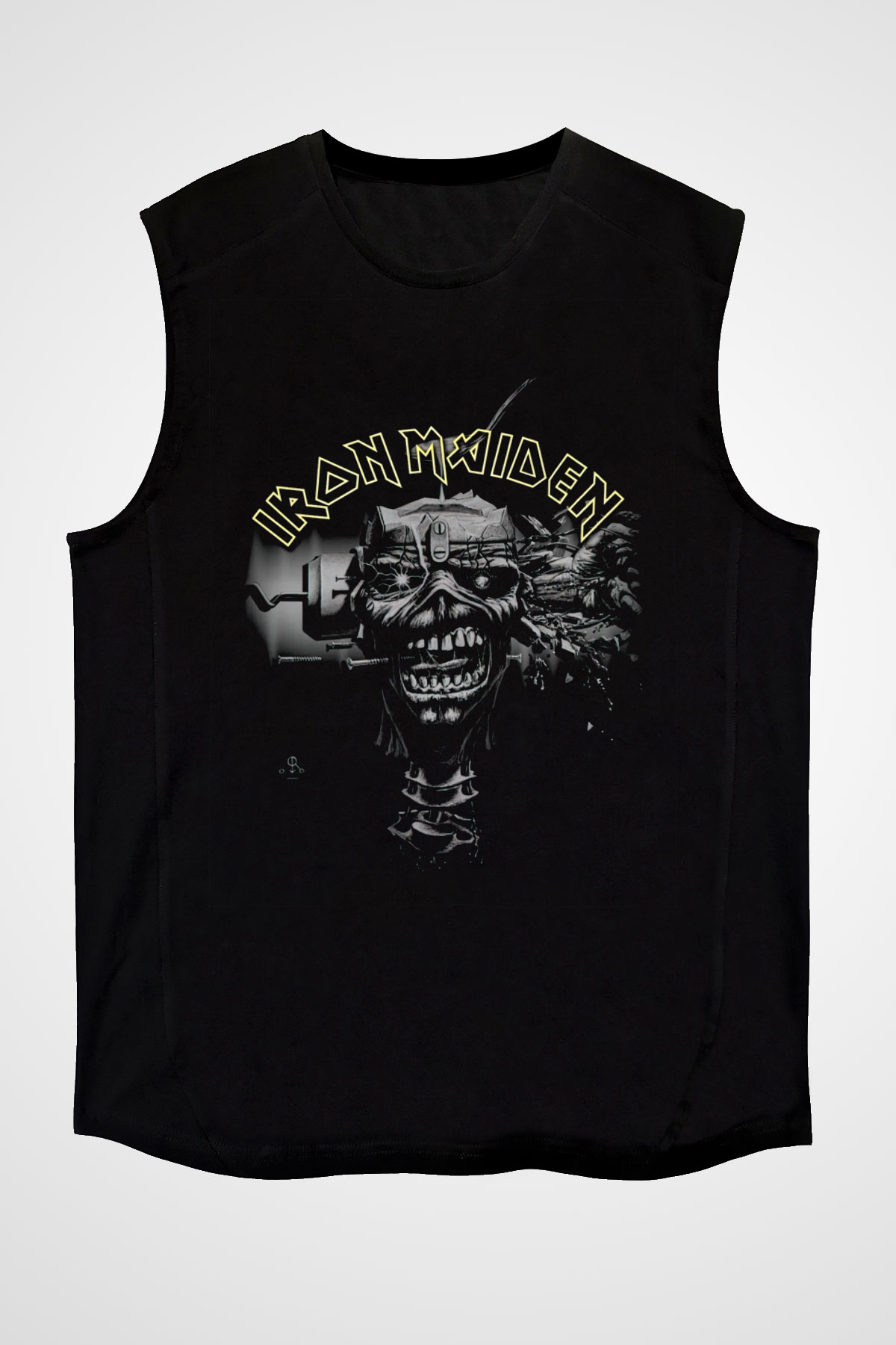 Iron Maiden Siyah Unisex Kolsuz Tişört
