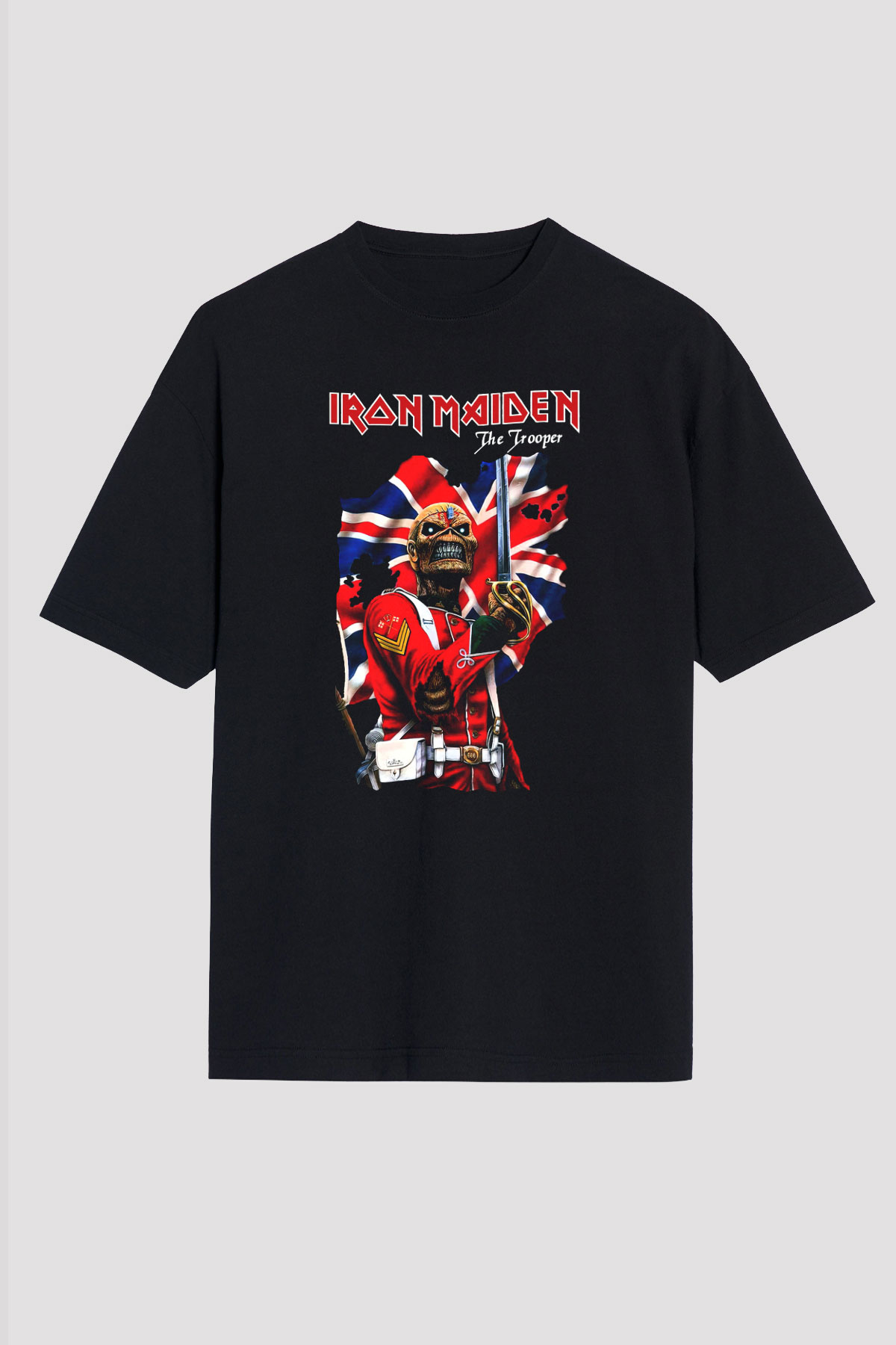 Iron Maiden Siyah Unisex Oversize Tişört T-Shirt