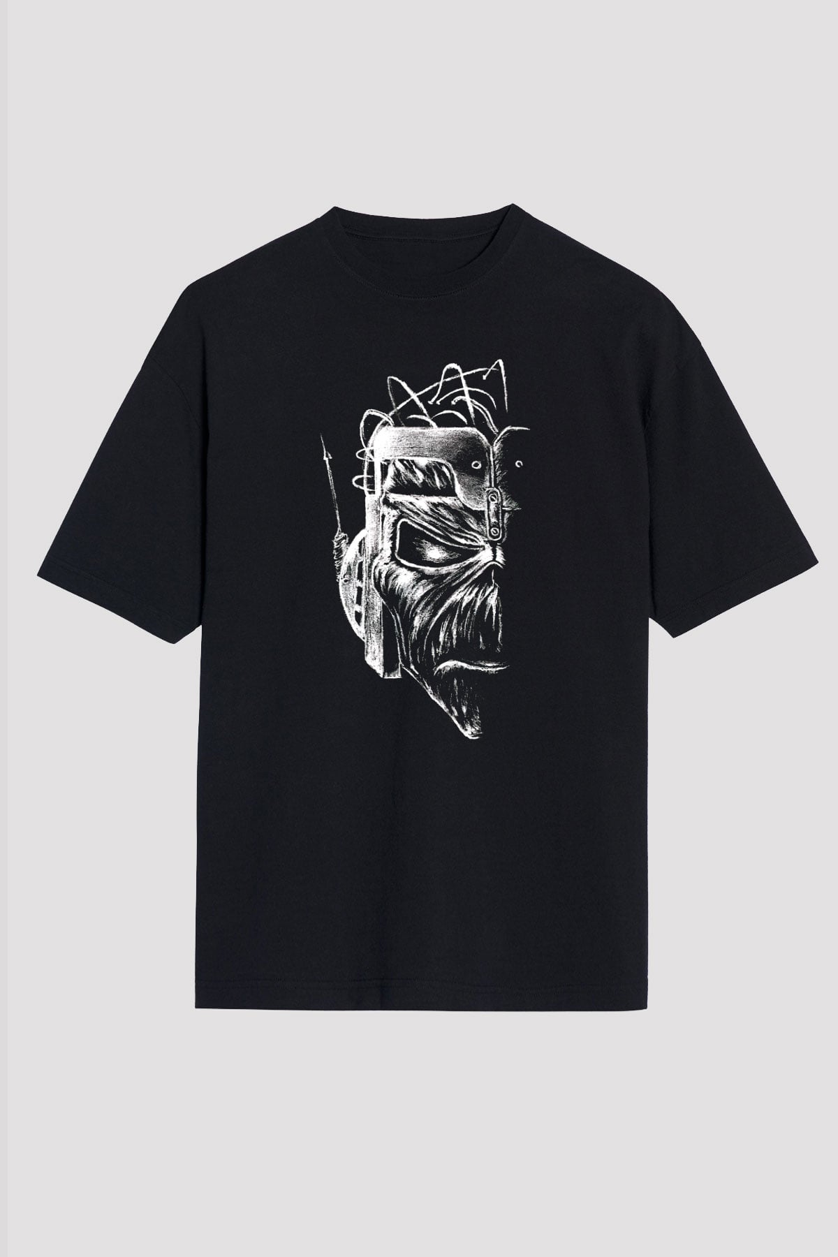 Iron Maiden Siyah Unisex Oversize Tişört T-Shirt
