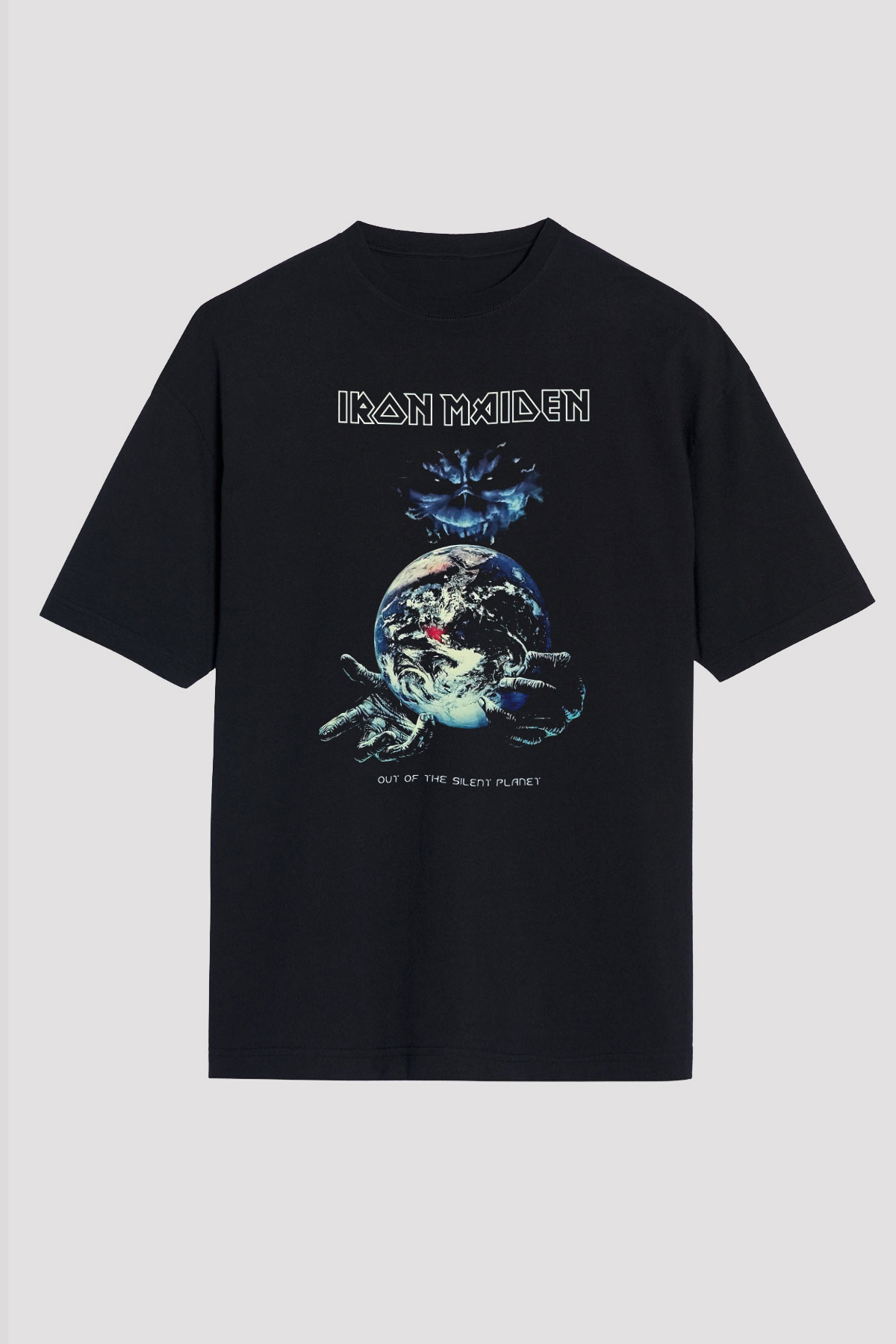 Iron Maiden Siyah Unisex Oversize Tişört T-Shirt