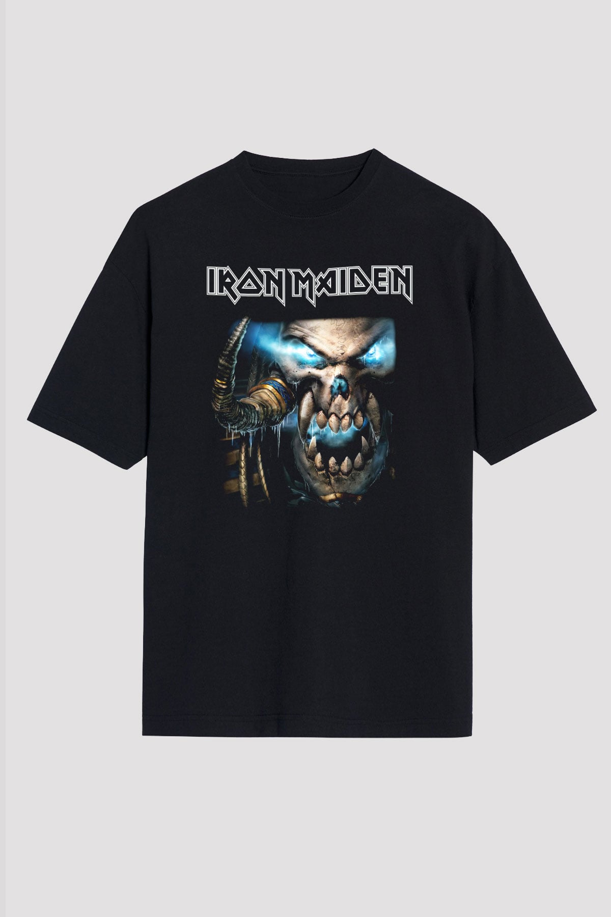 Iron Maiden Siyah Unisex Oversize Tişört T-Shirt