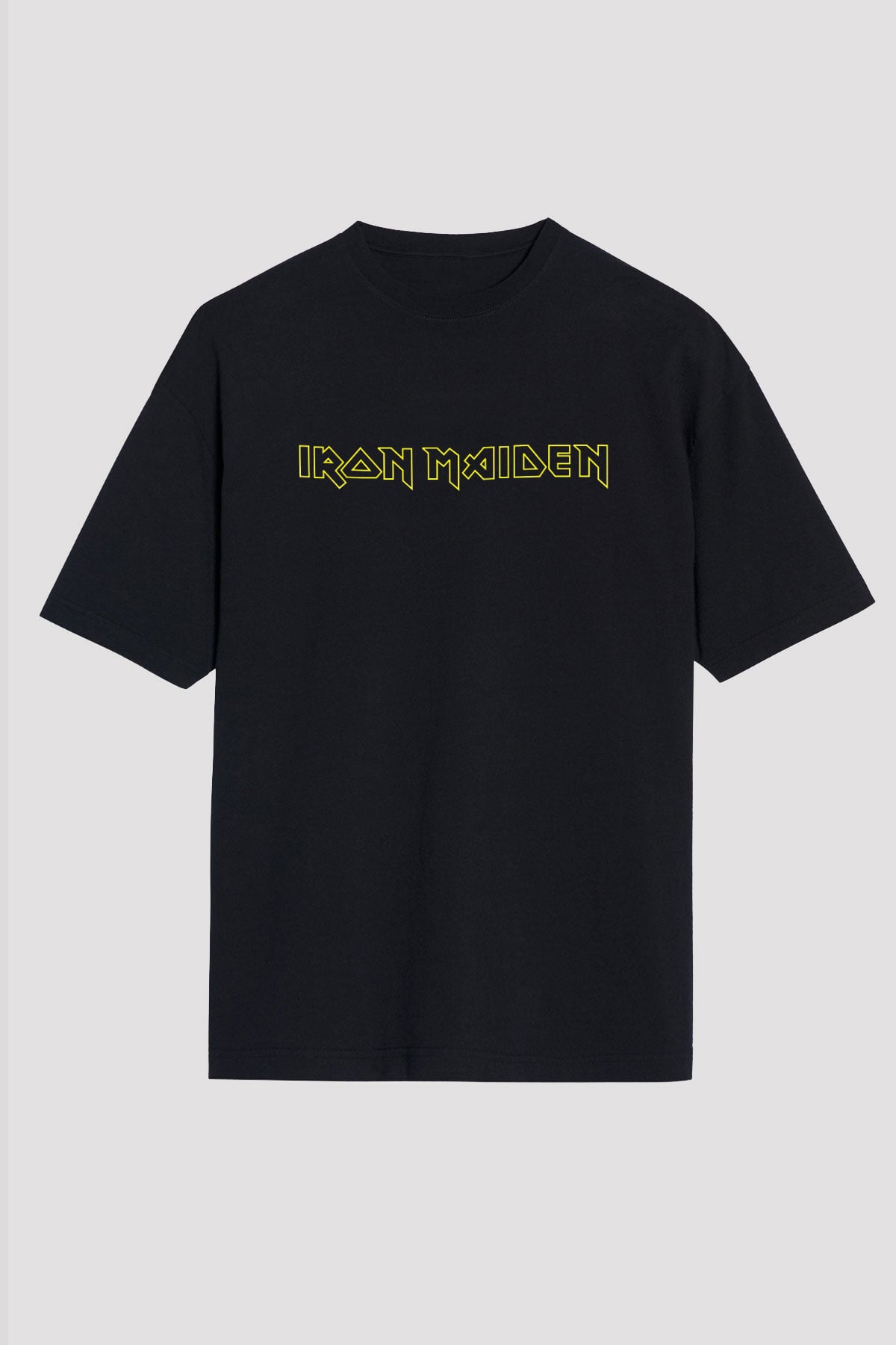 Iron Maiden Siyah Unisex Oversize Tişört T-Shirt