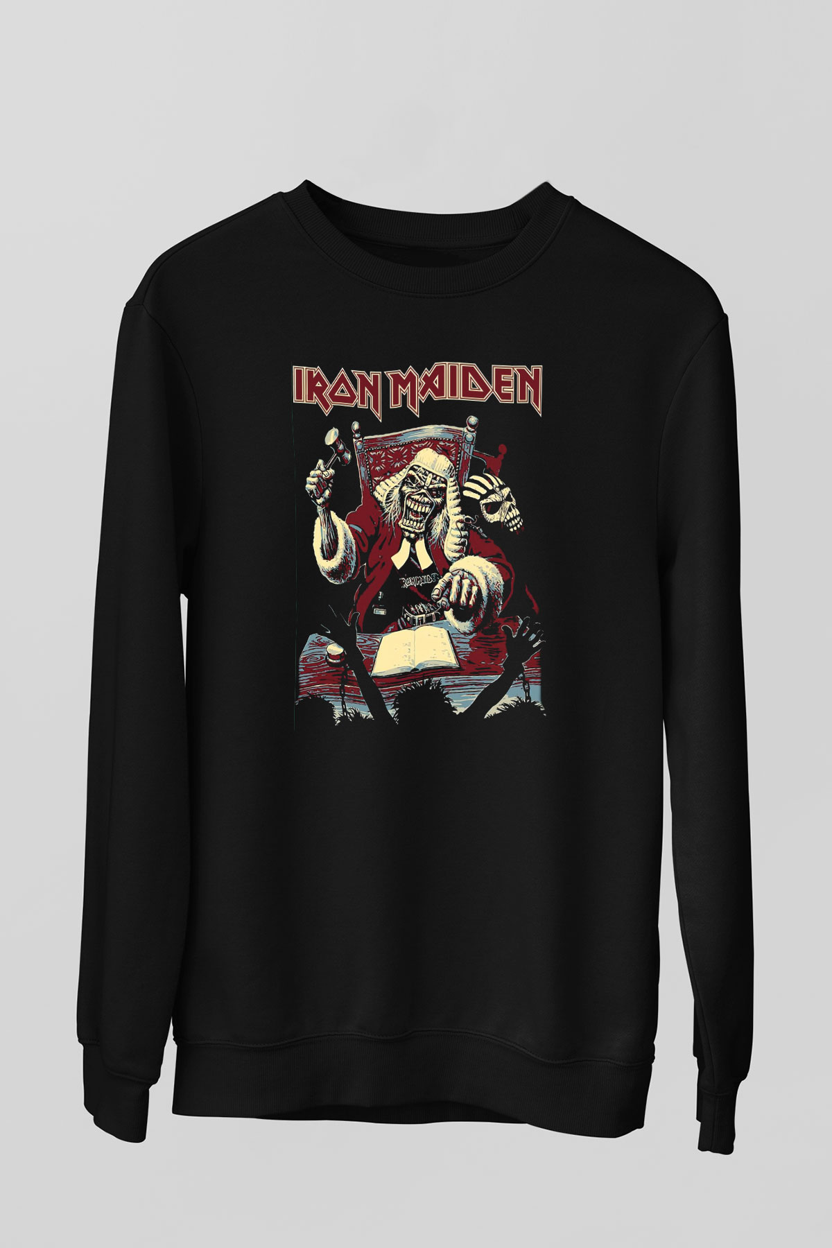 Iron Maiden Siyah Unisex Sweatshirt