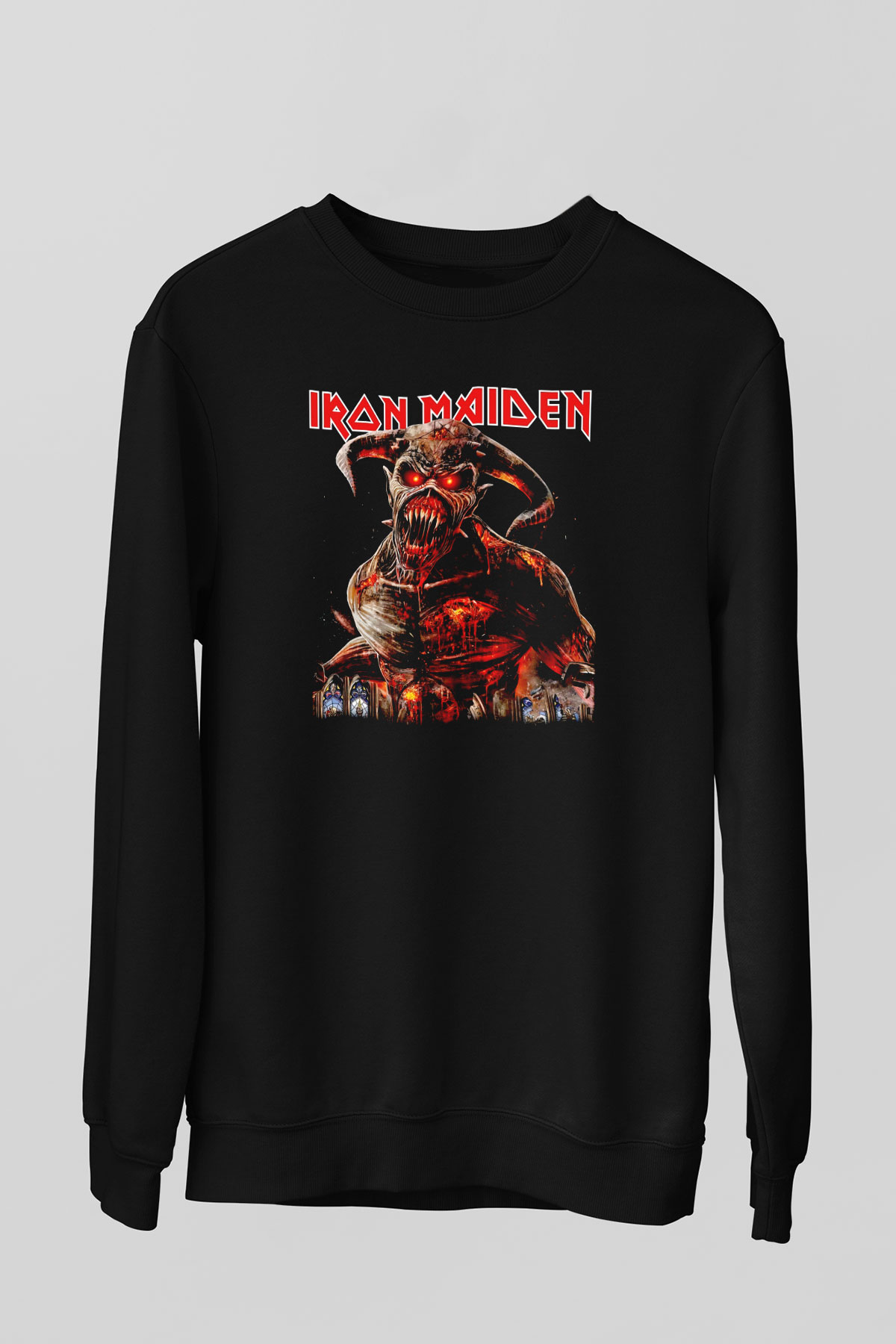 Iron Maiden Siyah Unisex Sweatshirt