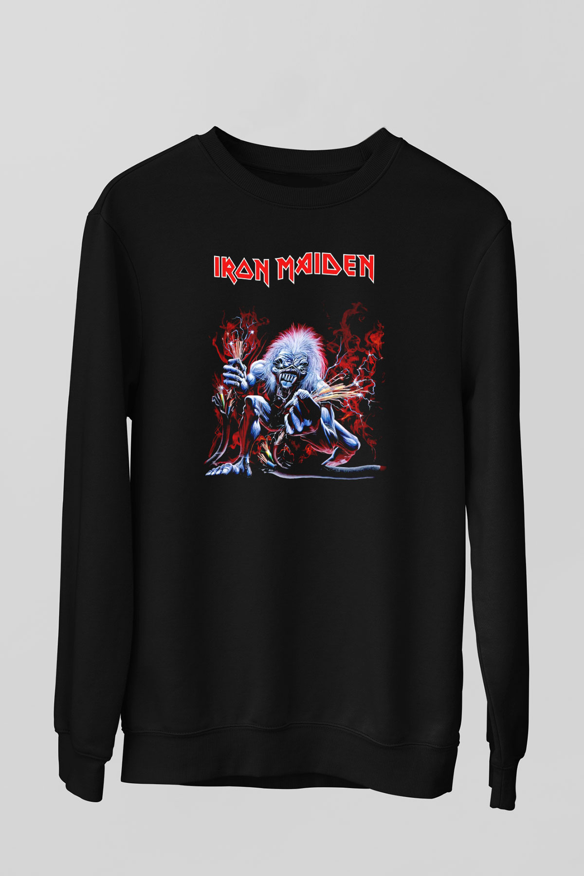 Iron Maiden Siyah Unisex Sweatshirt