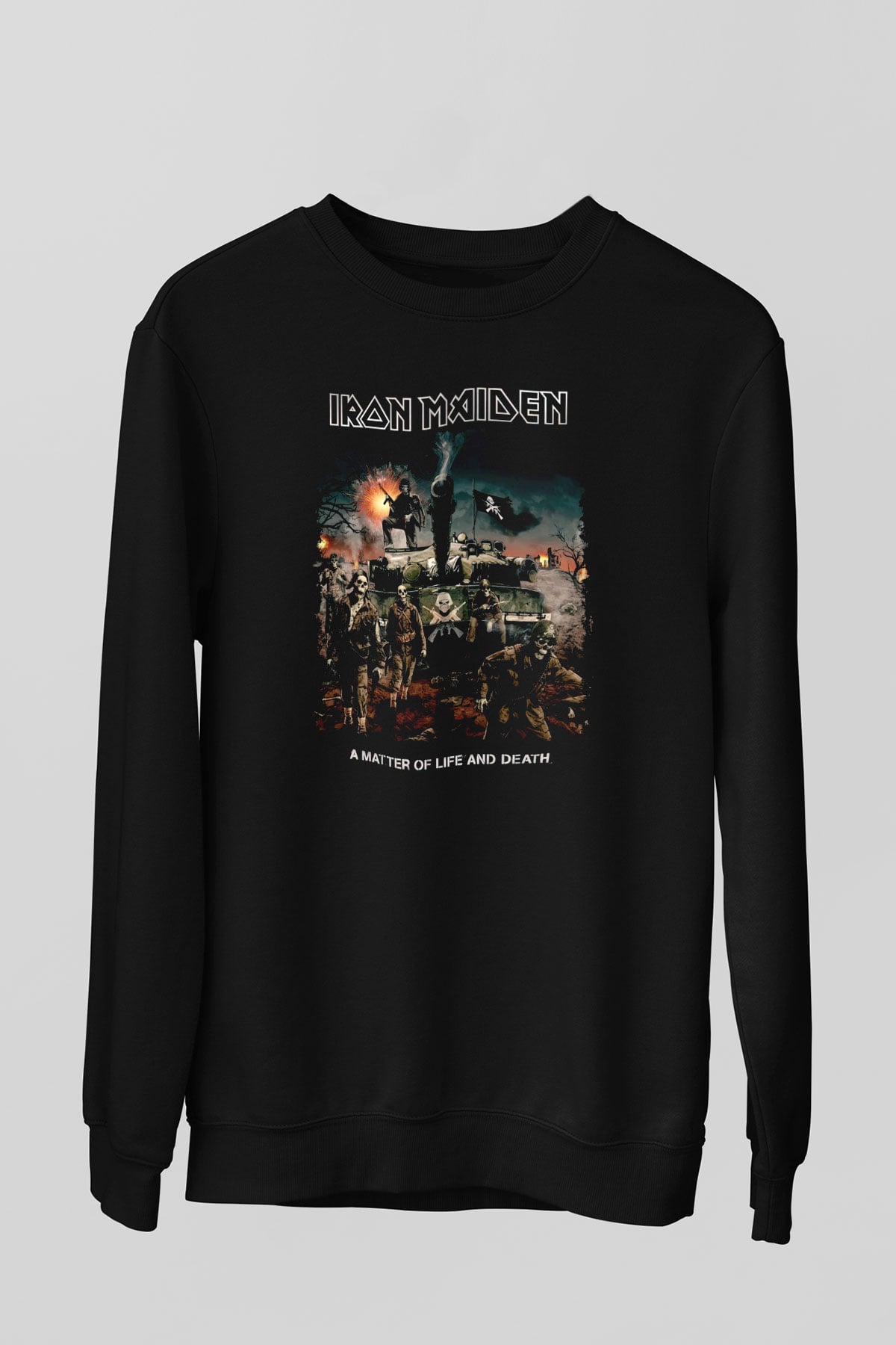 Iron Maiden Siyah Unisex Sweatshirt