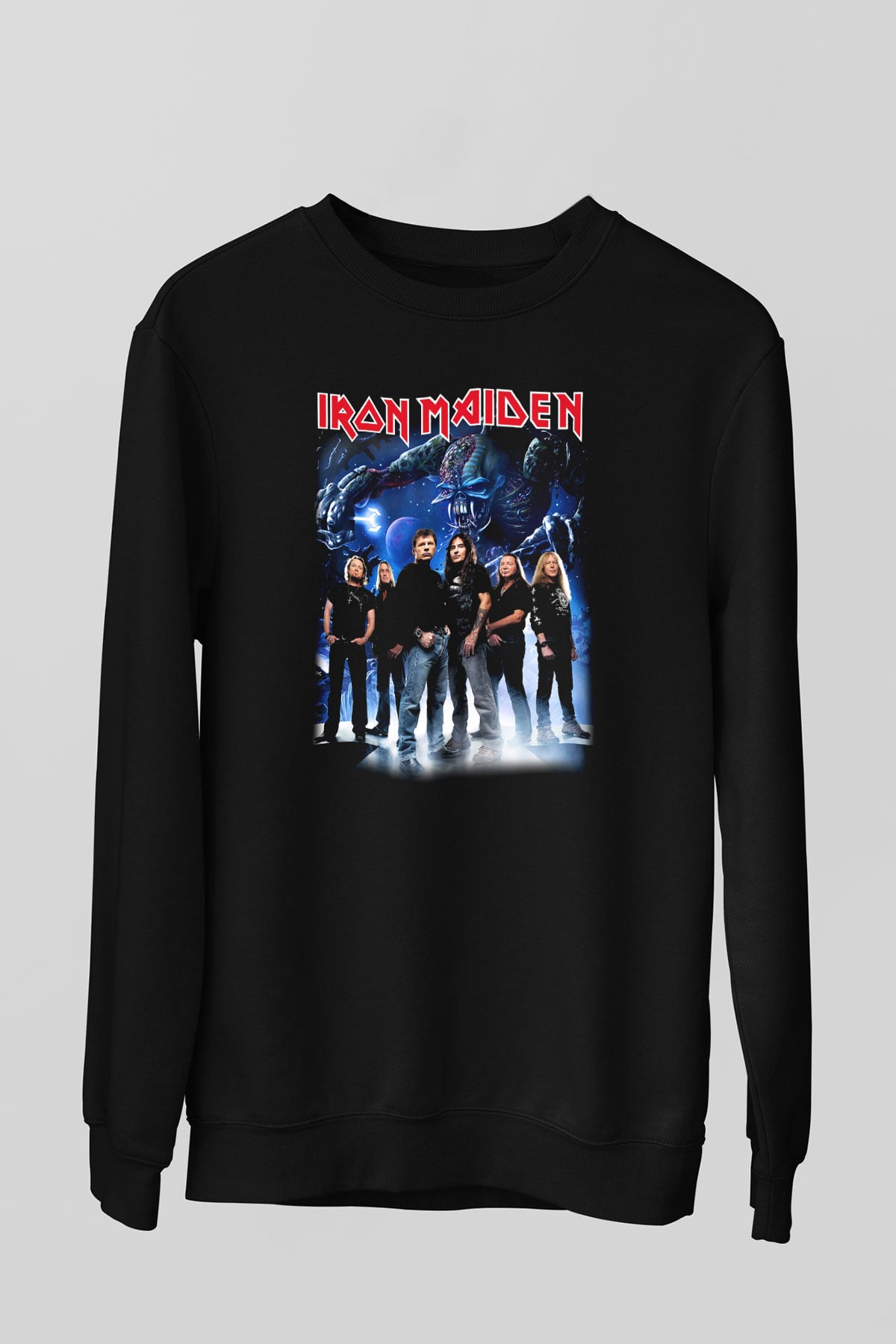Iron Maiden Siyah Unisex Sweatshirt