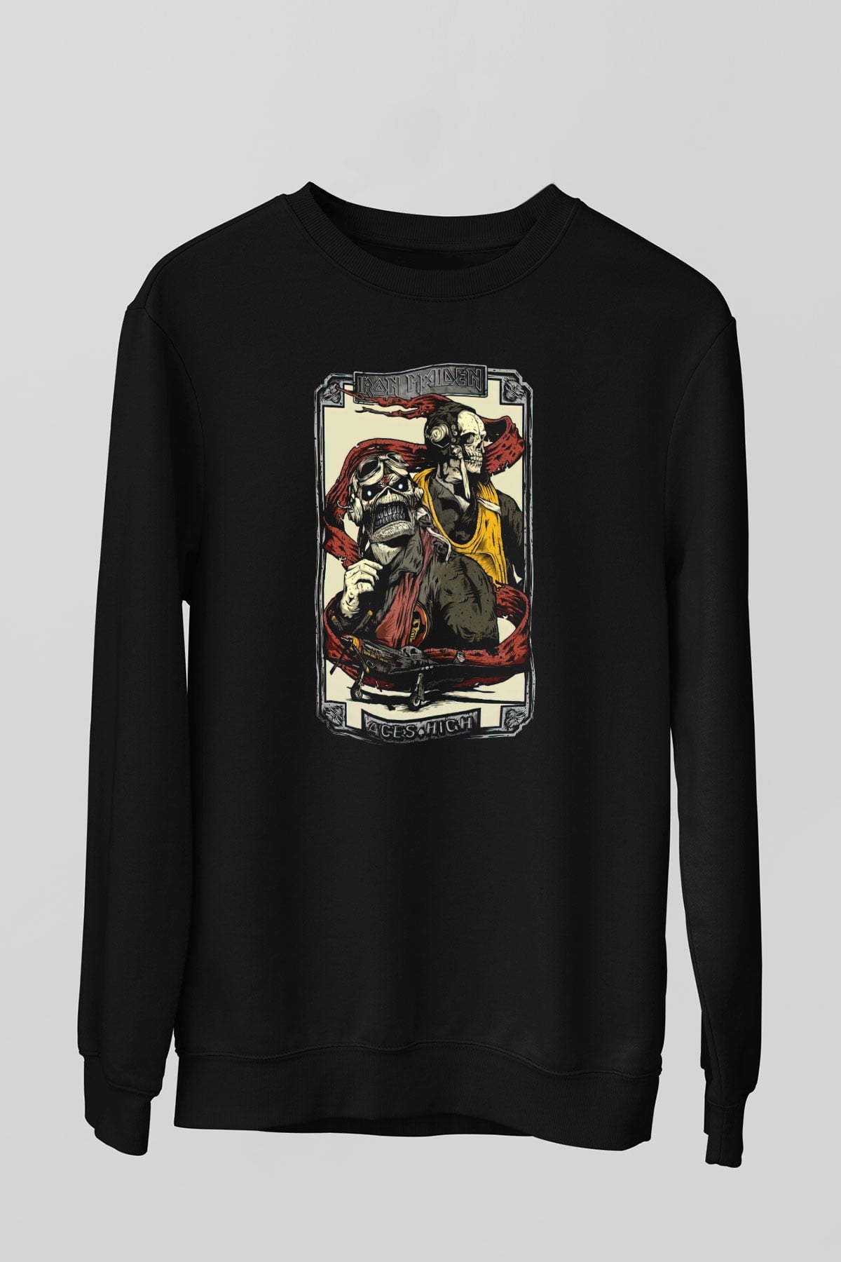 Iron Maiden Siyah Unisex Sweatshirt