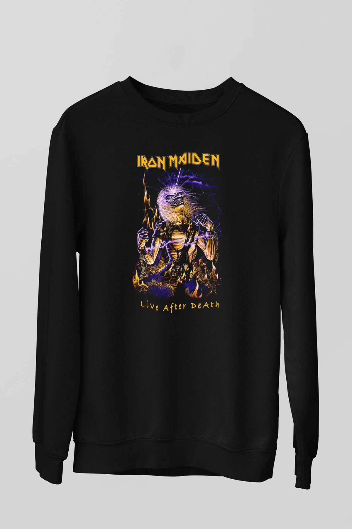 Iron Maiden Siyah Unisex Sweatshirt