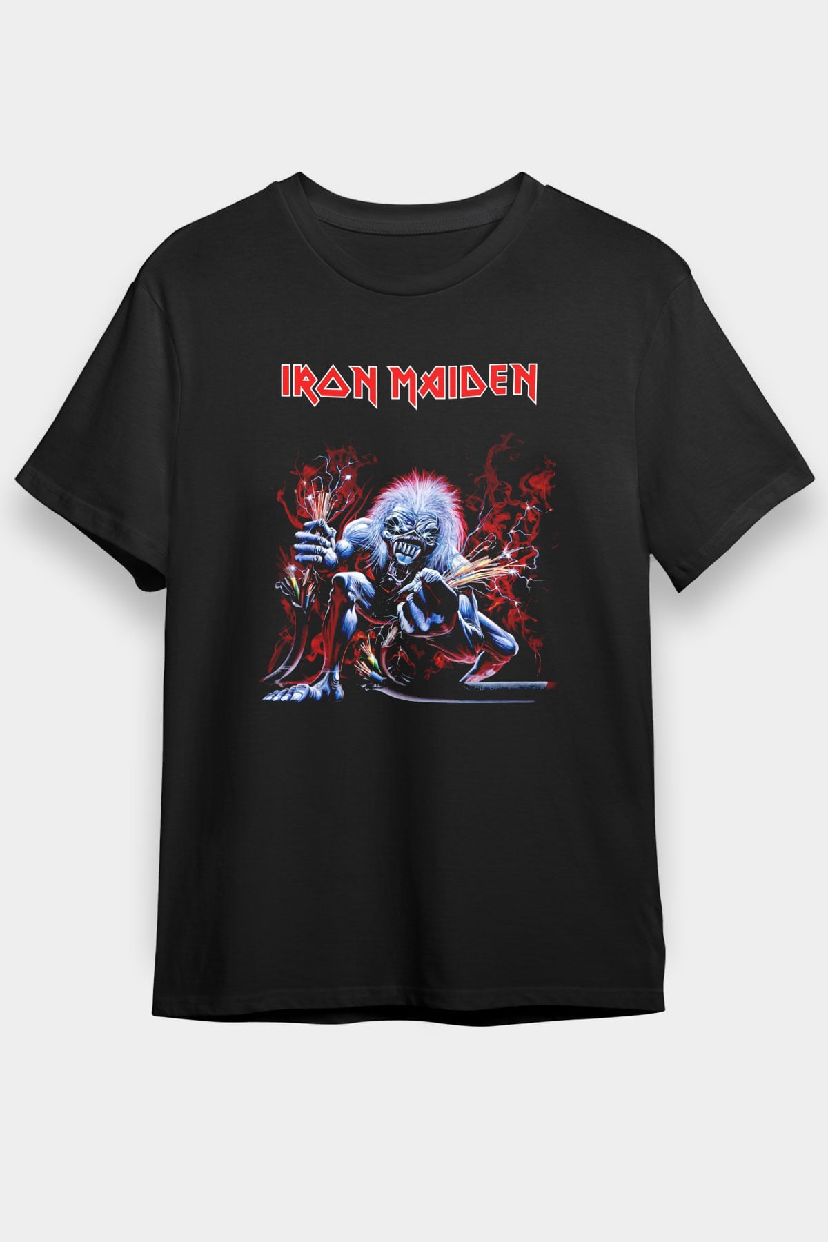 Iron Maiden Siyah Unisex Tişört T-Shirt - TişörtFabrikası