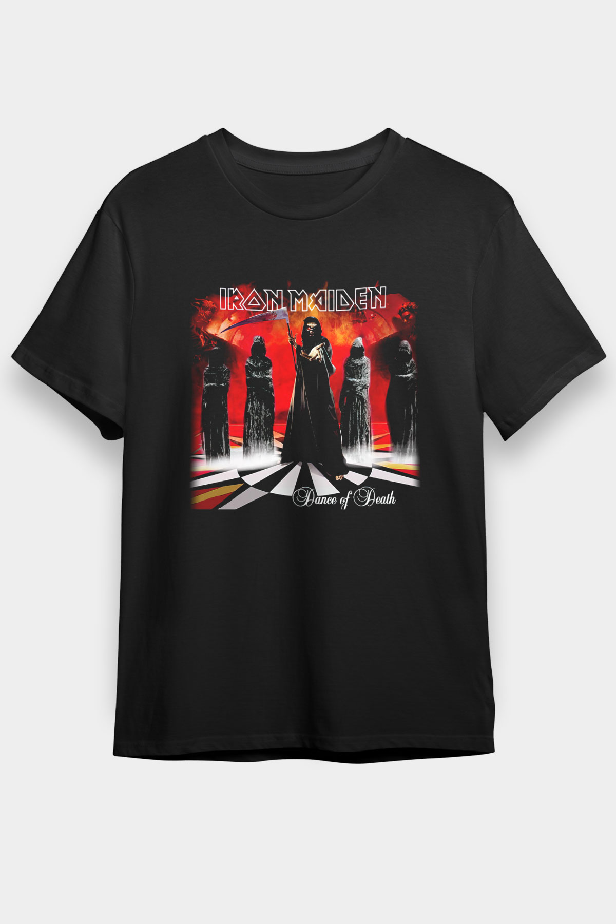 Iron Maiden Siyah Unisex Tişört T-Shirt - TişörtFabrikası