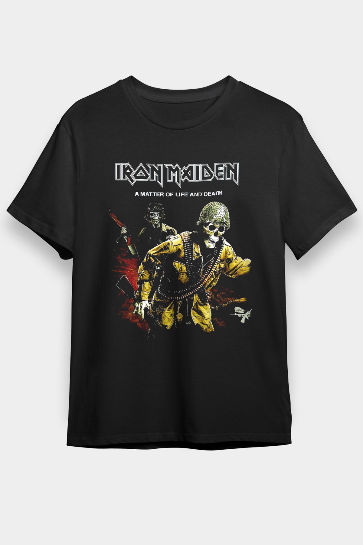 Iron Maiden Siyah Unisex Tişört T-Shirt - TişörtFabrikası