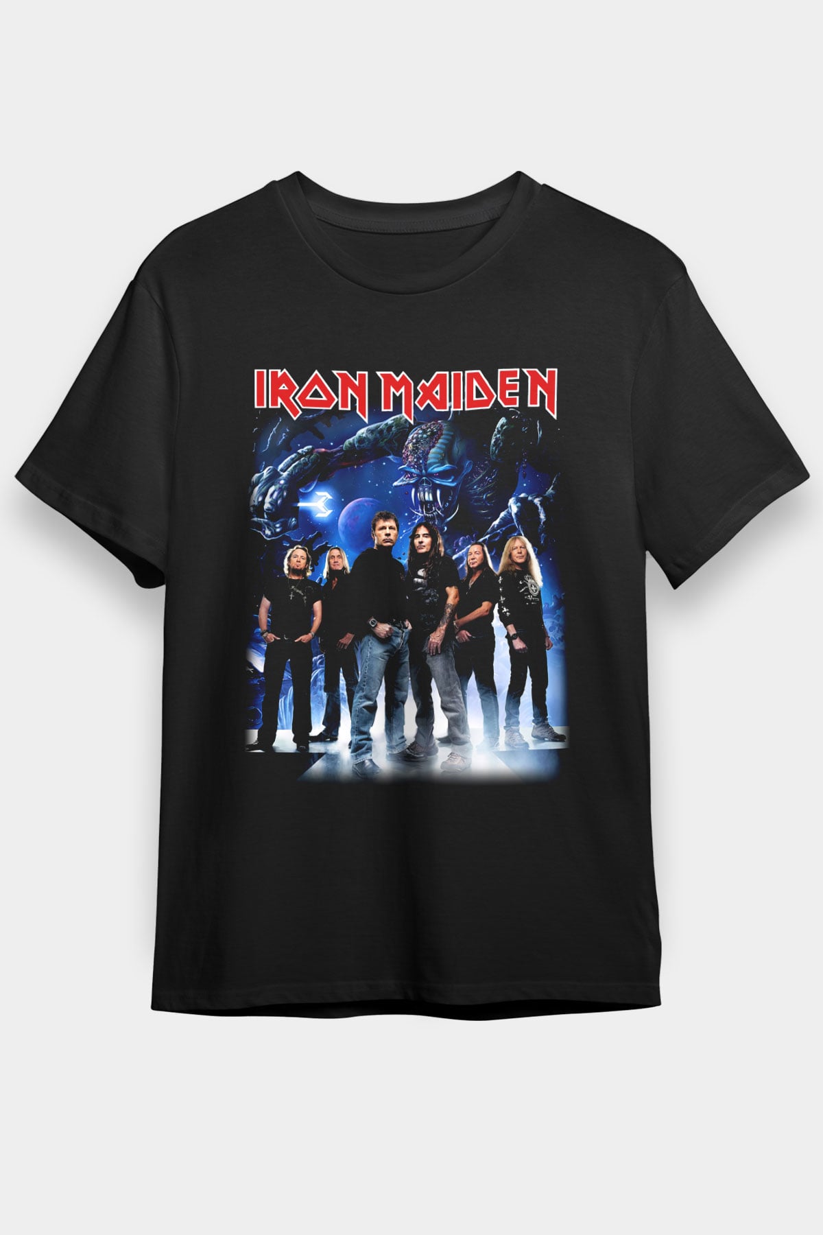 Iron Maiden Siyah Unisex Tişört T-Shirt - TişörtFabrikası