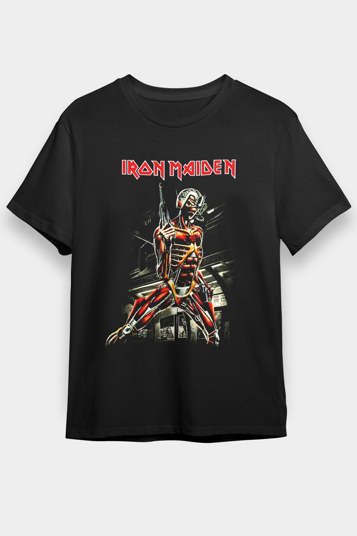 Iron Maiden Siyah Unisex Tişört T-Shirt - TişörtFabrikası