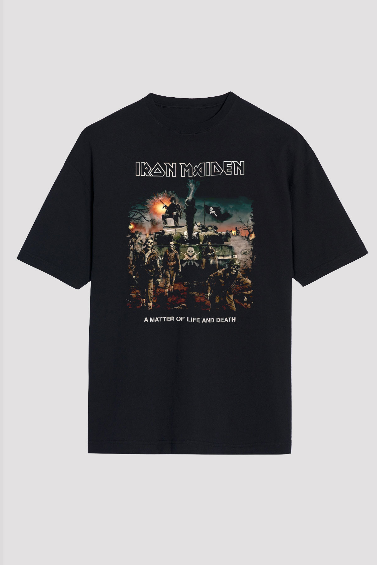 Iron Maiden Siyah Unisex Tişört T-Shirt - TişörtFabrikası