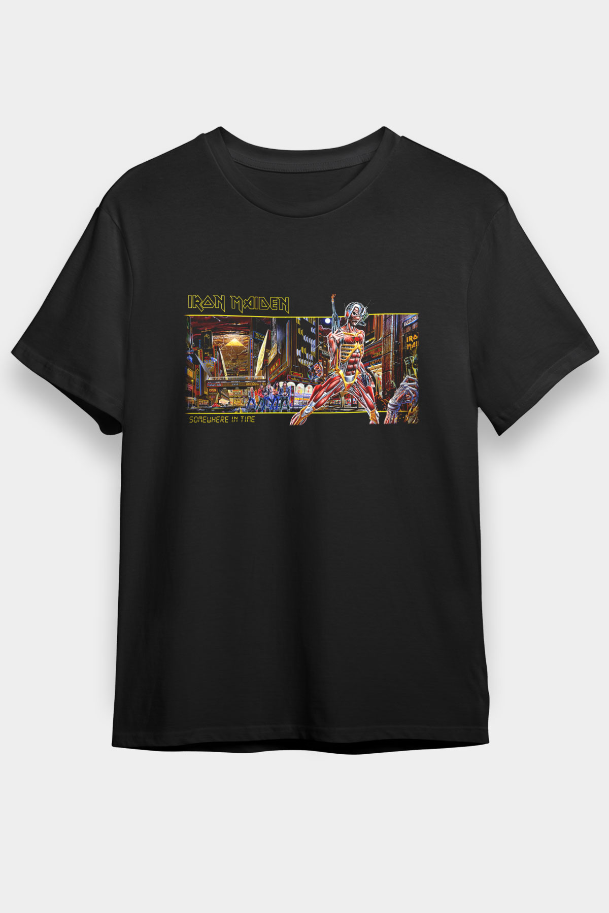 Iron Maiden Siyah Unisex Tişört T-Shirt - TişörtFabrikası