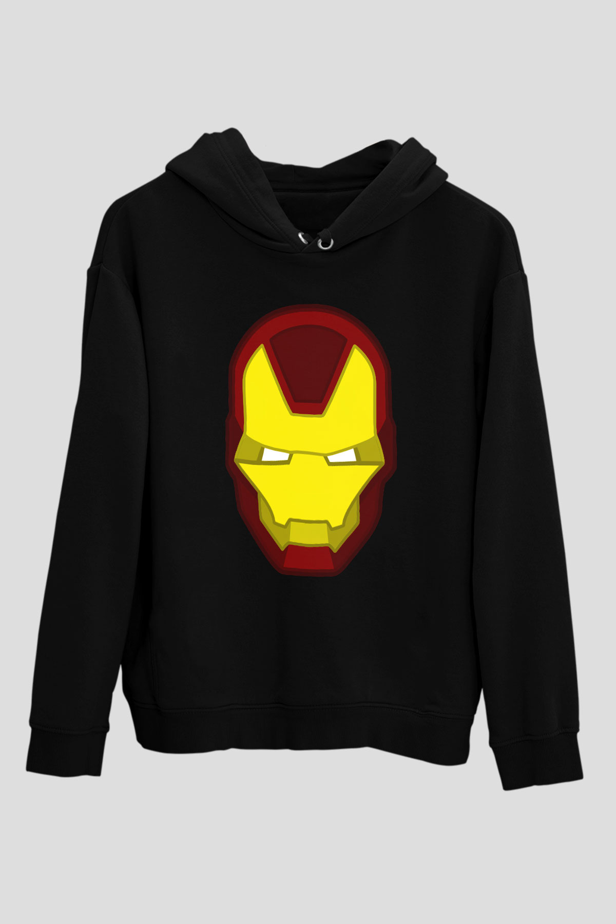 Iron Man Siyah Unisex Hoodie