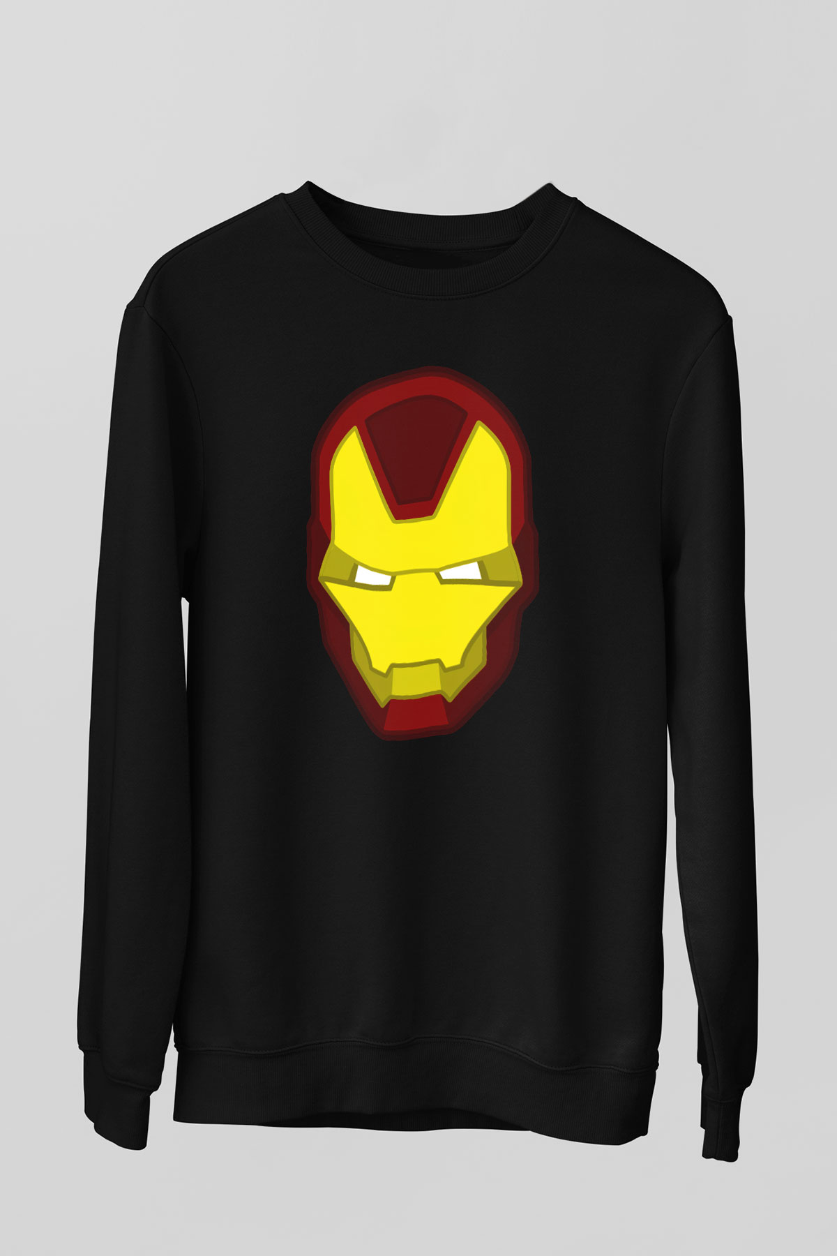 Iron Man Siyah Unisex Sweatshirt