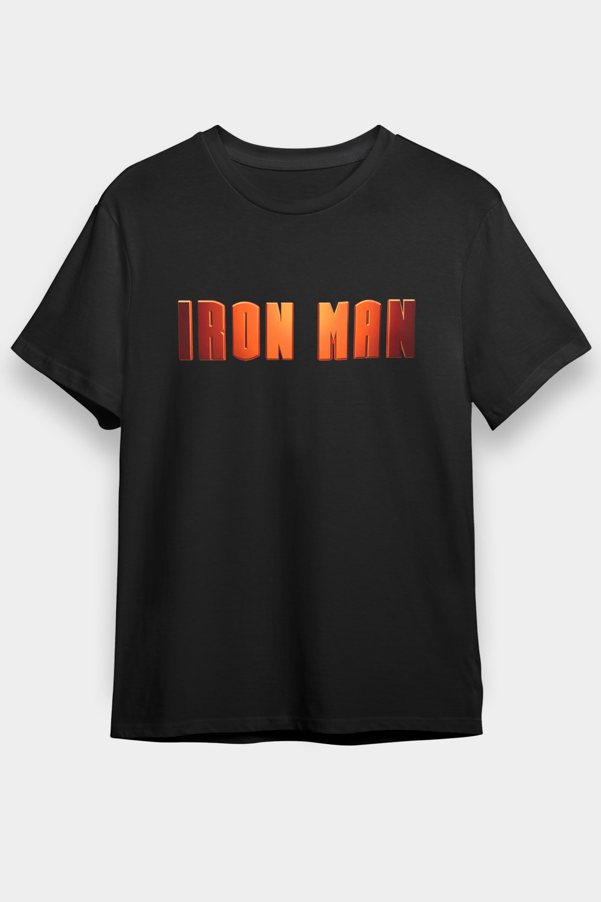 Iron Man Siyah Unisex Tişört T-Shirt
