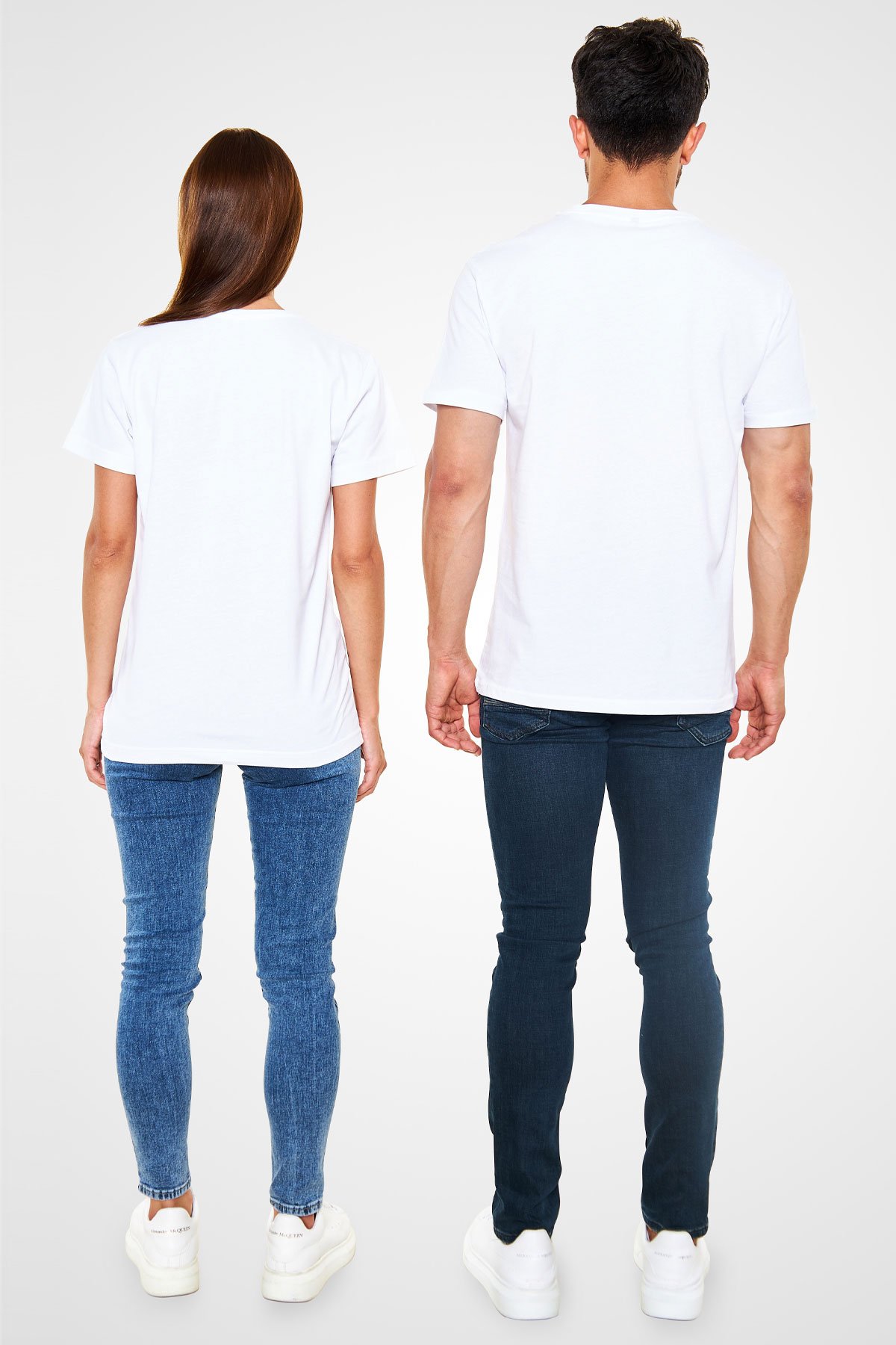 Isaac Newton Yazılı Portre Baskılı Unisex Beyaz T-Shirt