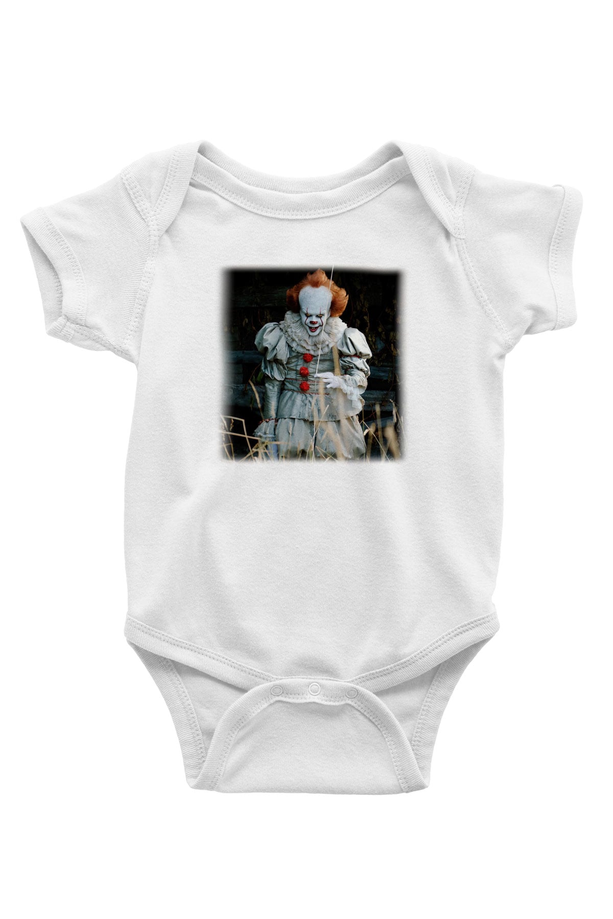 It Baskılı Beyaz Unisex Bebek Body - Zıbın