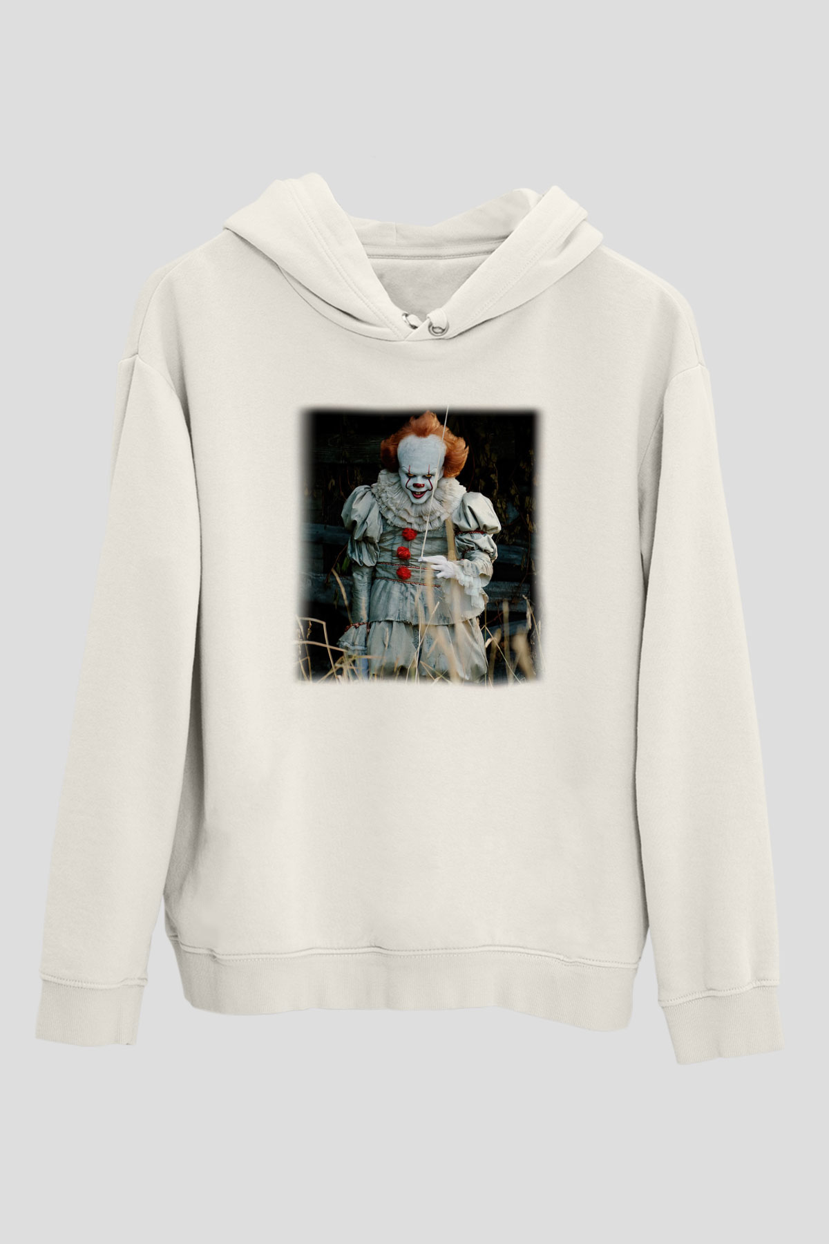 It Beyaz Unisex Hoodie