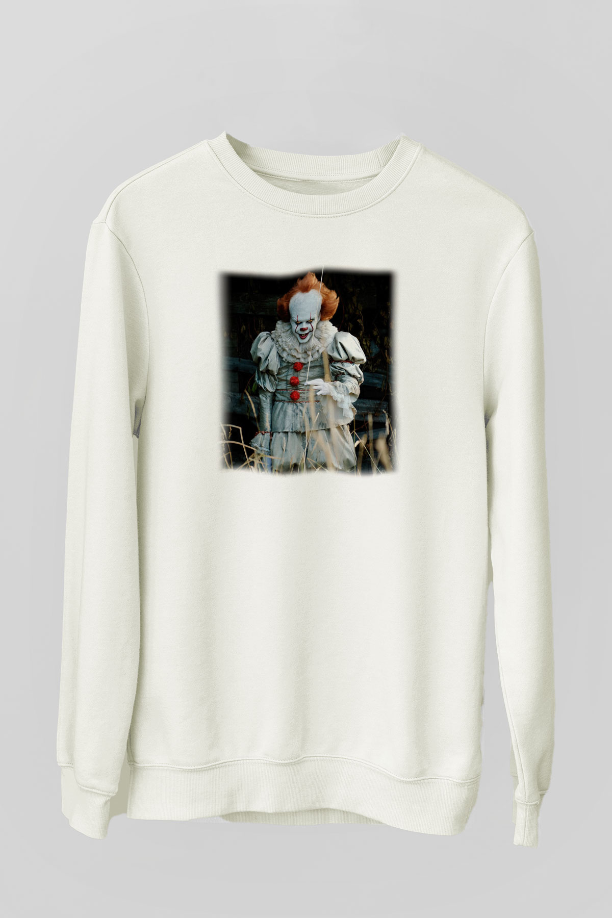 It Beyaz Unisex Sweatshirt