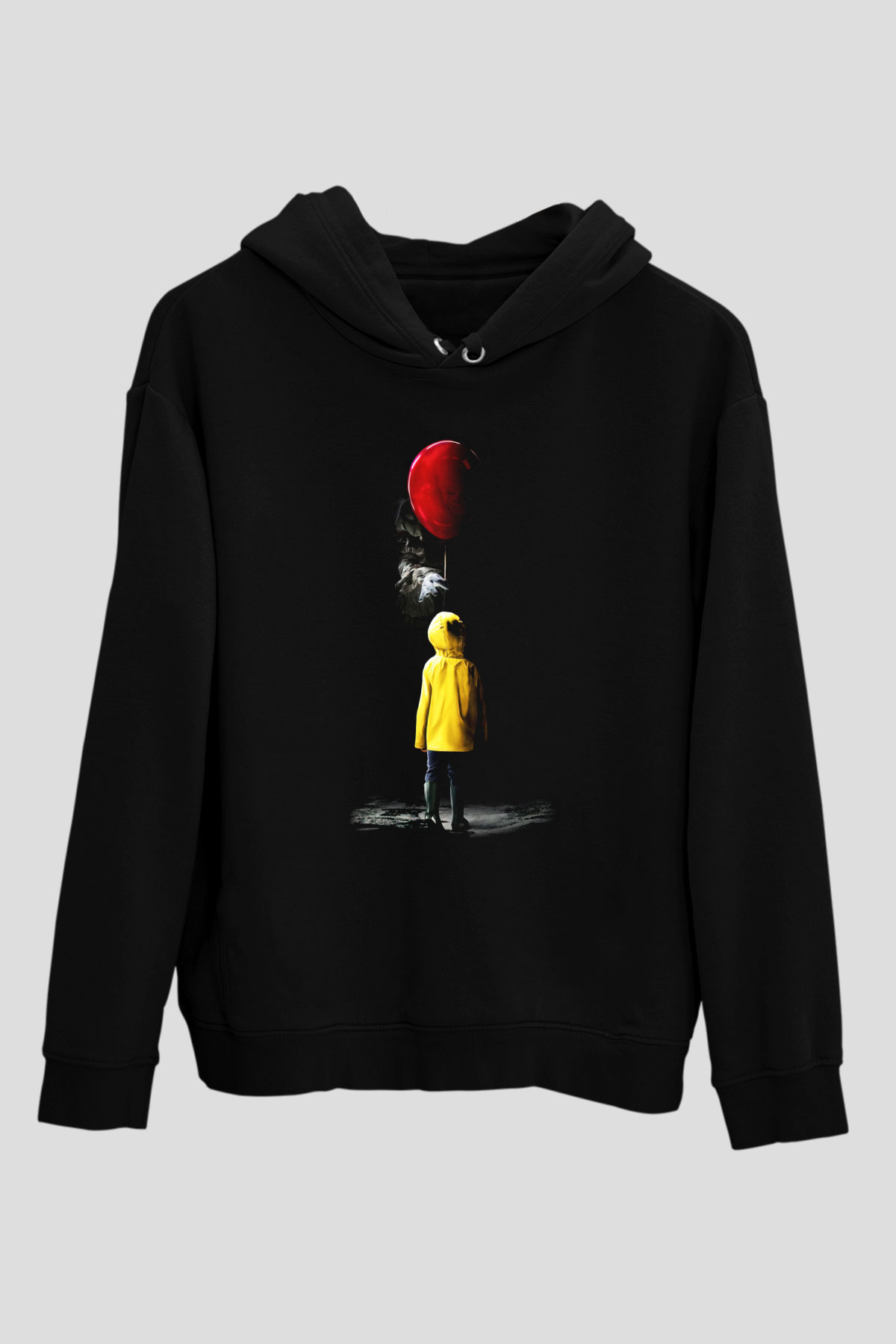It Siyah Unisex Hoodie