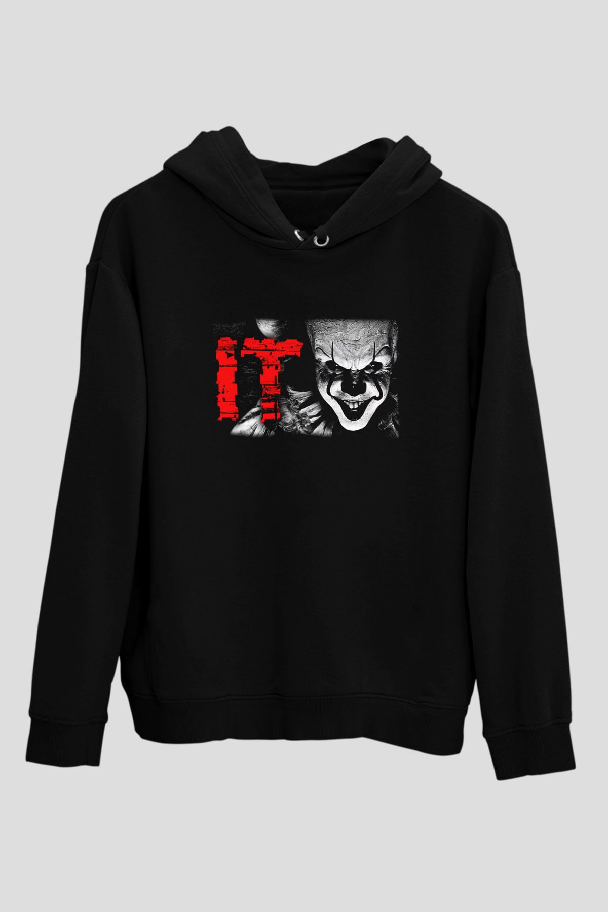It Siyah Unisex Hoodie