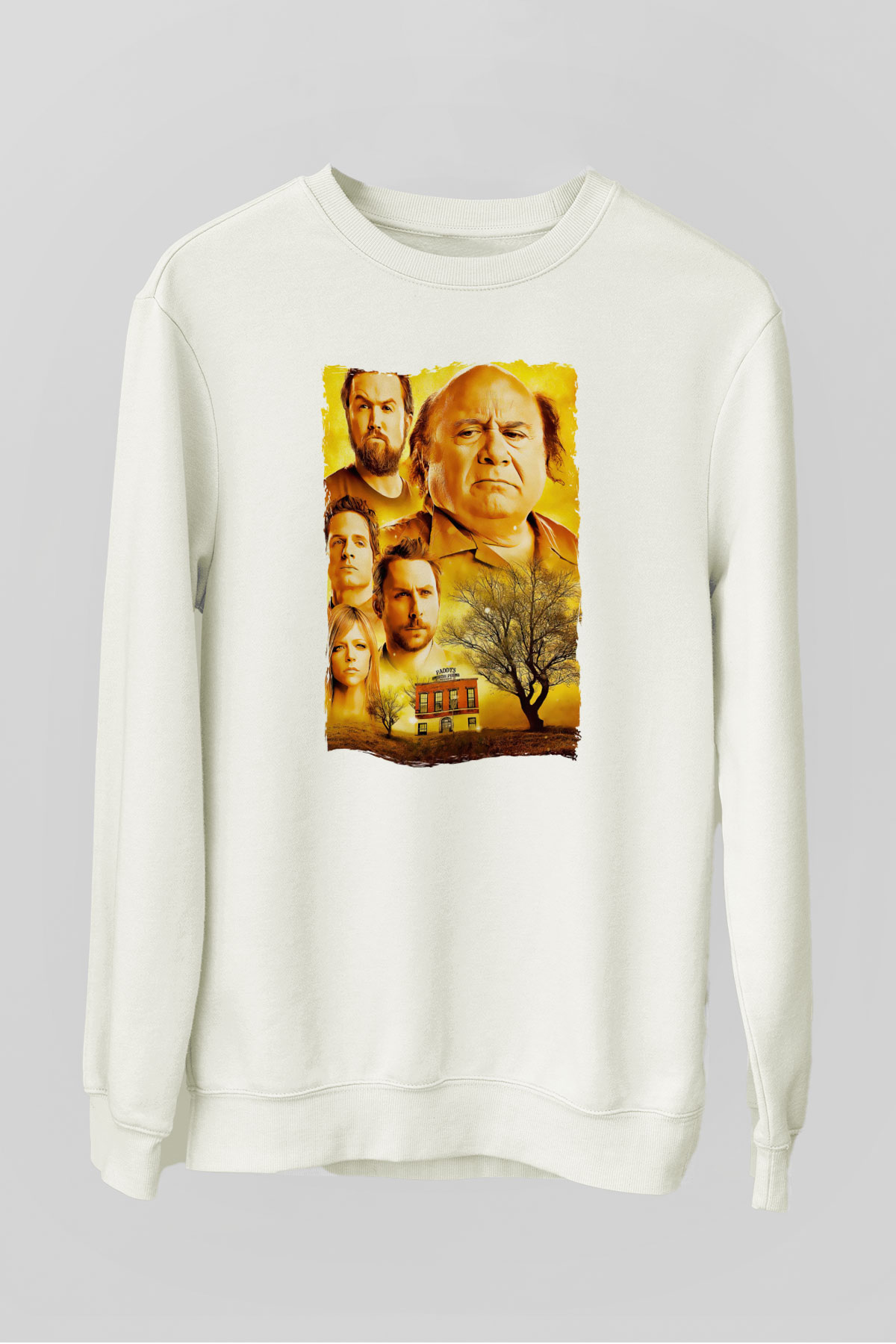 It's Always Sunny in Philadelphia Beyaz Unisex Sweatshirt