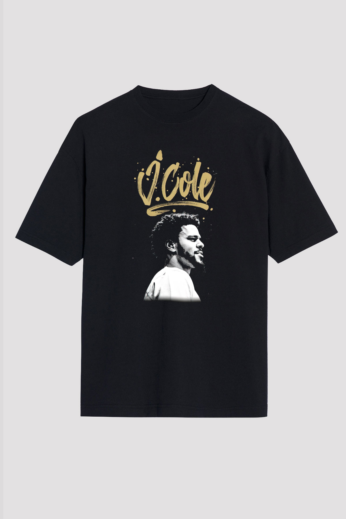 J. Cole Siyah Unisex Oversize Tişört T-Shirt